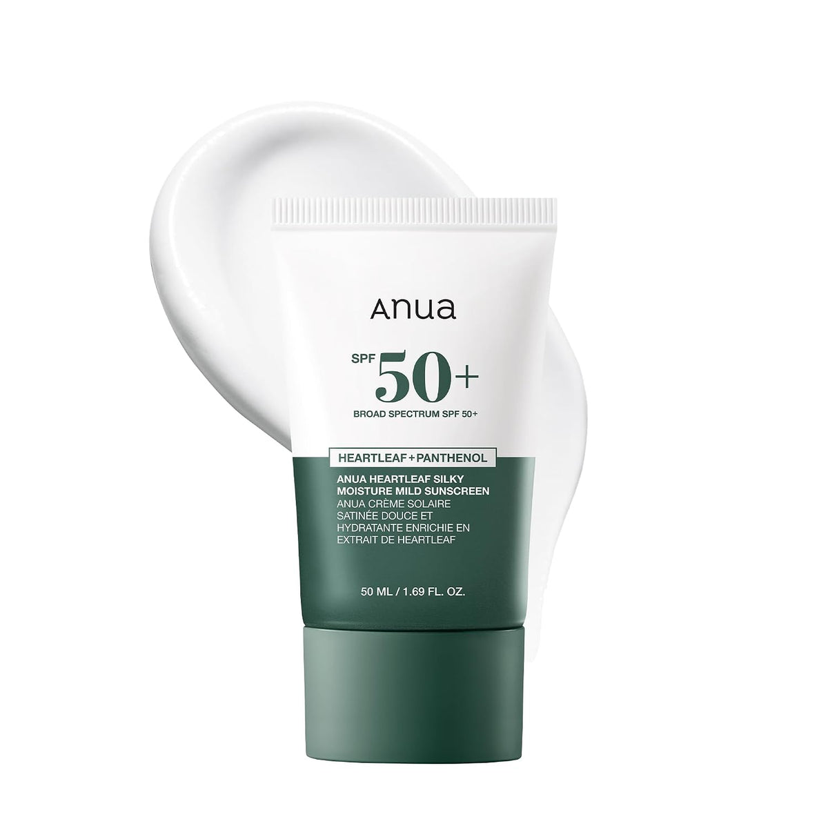 Heartleaf Silky Moisture Sun Cream SPF50+/PA++++ - Αντηλιακή κρέμα για ευαίσθητο δέρμα