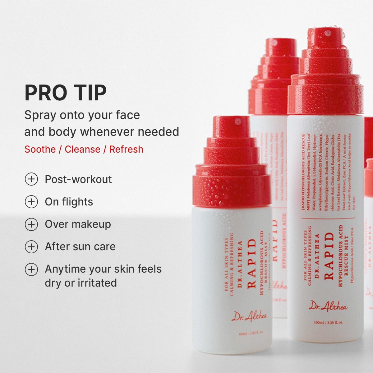 Rapid Hypochlorous Acid Rescue Mist – Καταπραϋντικό Mist Προσώπου με Υποχλωριώδες Οξύ