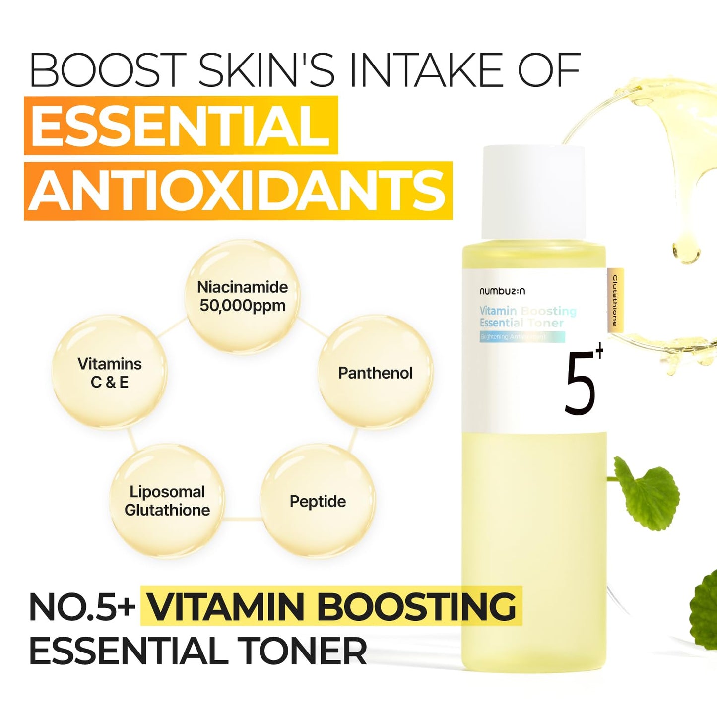 No.5+ Glutathione Vitamin Concentrated Toner
