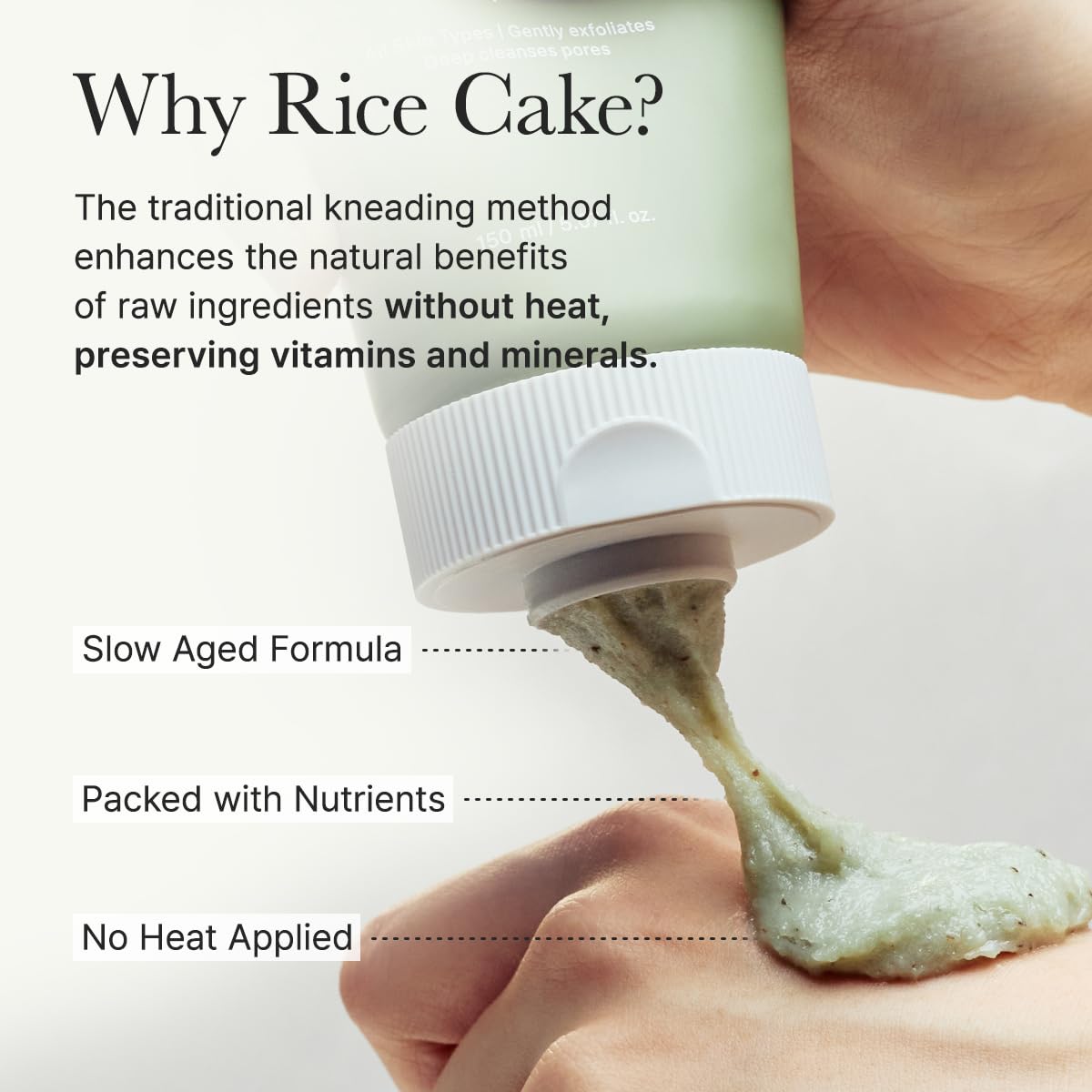 Green Tea + LHA Deep Pore Rice Cake Cleanser - Καθαριστικό Προσώπου Βαθύ Καθαρισμού με Πράσινο Τσάι & LHA
