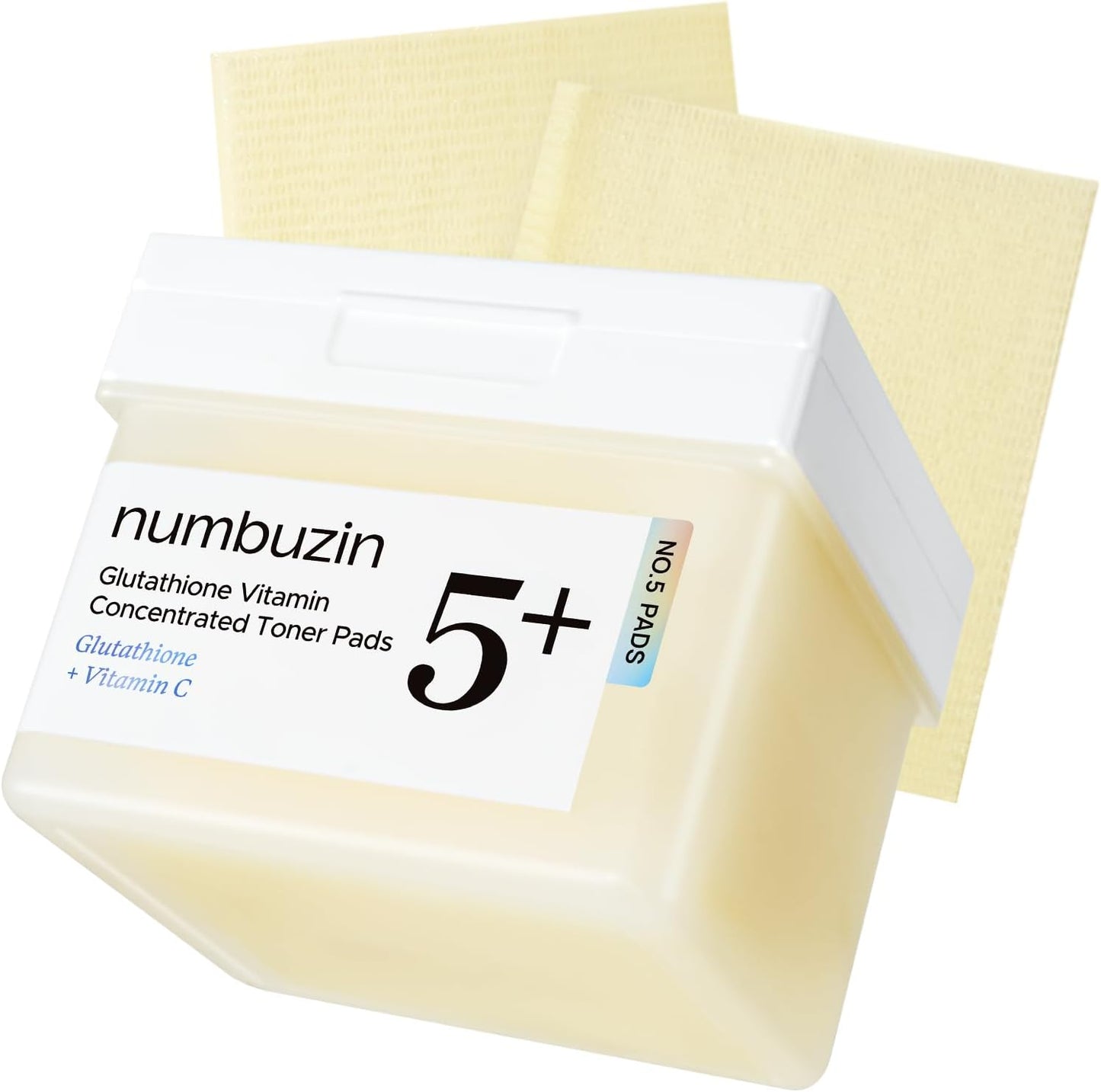 No.5+ Glutathione Vitamin Concentrated Toner Pads – Δίσκοι Toner με Γλουταθειόνη, Βιταμίνη C & Νιασιναμίδη για Λάμψη και Ομοιόμορφο Τόνο