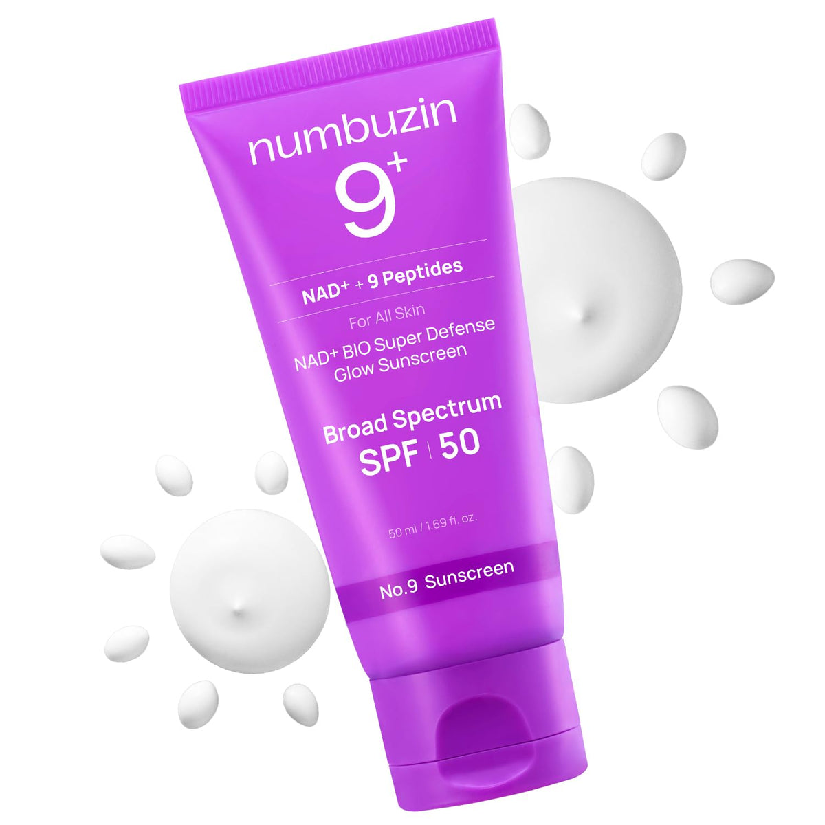 No.9 NAD+ Peptides Dewy Sun Essence SPF50+ PA++++