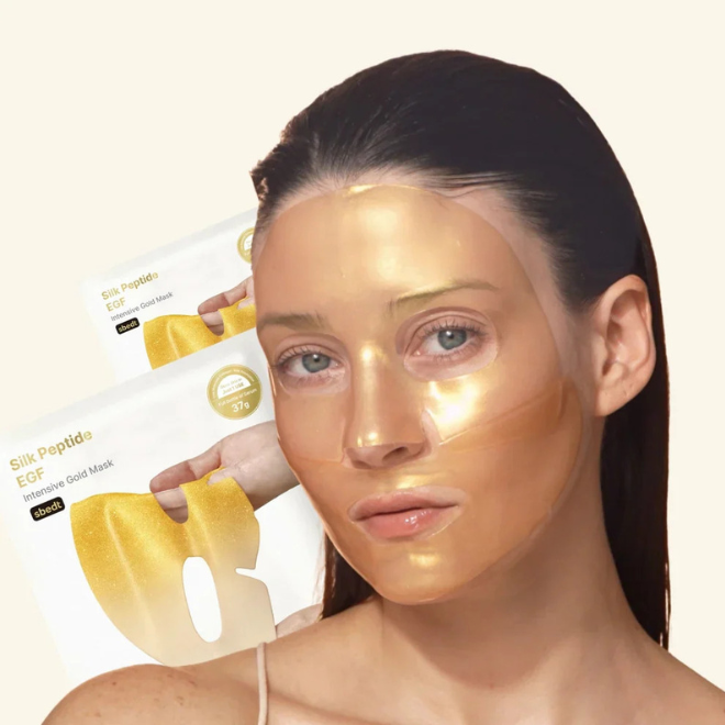 Silk Peptide EGF Gold Mask - Μάσκα Προσώπου Νυχτερινής Ανόρθωσης με 24Κ Χρυσό, Πεπτίδια & EGF