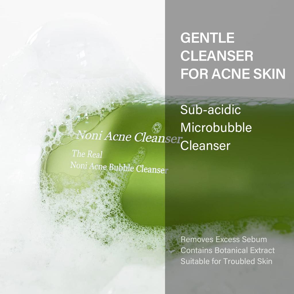 The Real Noni Acne Bubble Cleanser - Αφρός καθαρισμού με αντιφλεγμονώδη δράση