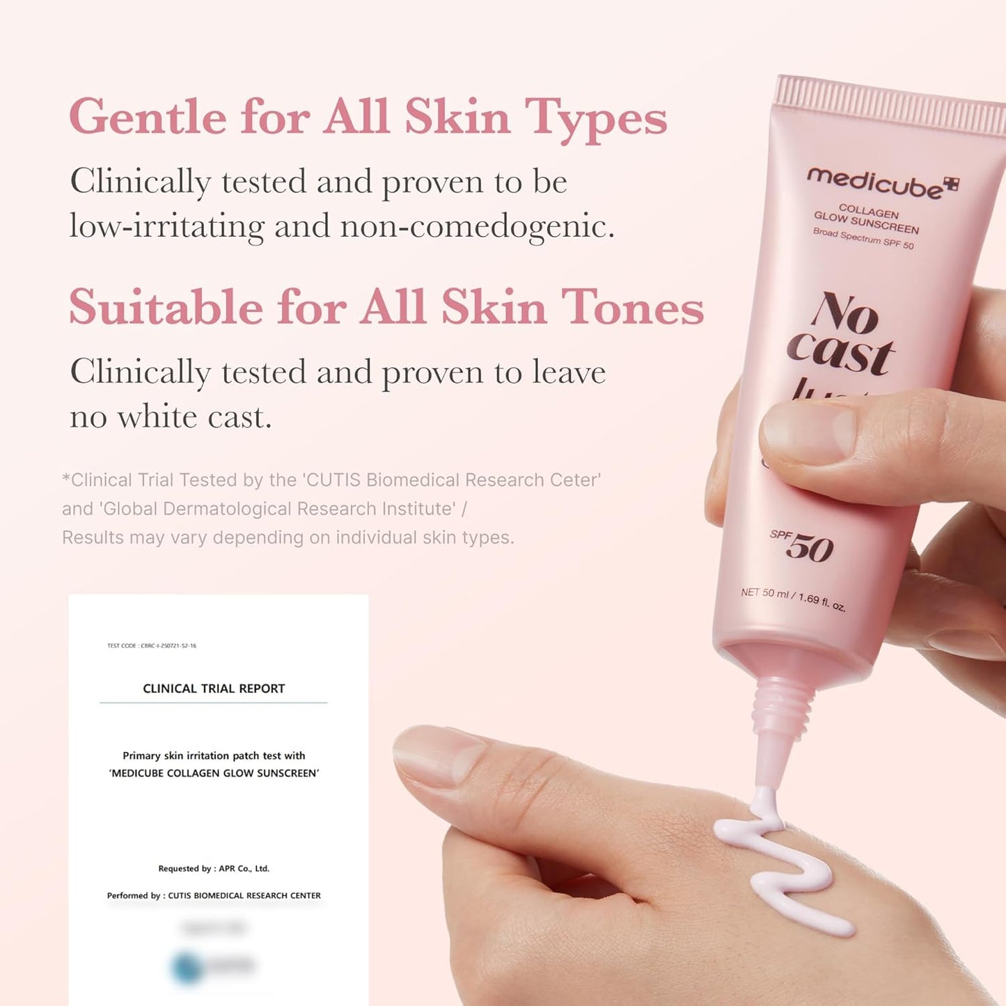Glow Collagen Sunscreen SPF50 - Αντηλιακή Κρέμα Προσώπου με Κολλαγόνο & Πεπτίδια