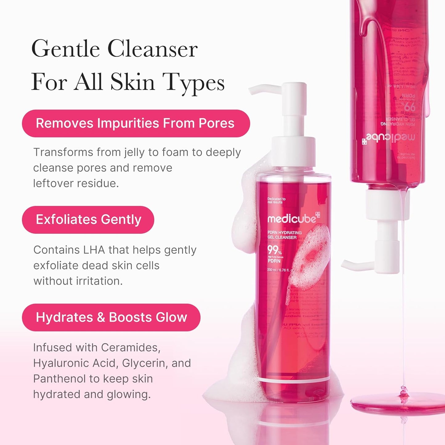 PDRN Hydrating Gel Cleanser – Ενυδατικό Gel Καθαρισμού Προσώπου με PDRN & Κολλαγόνο