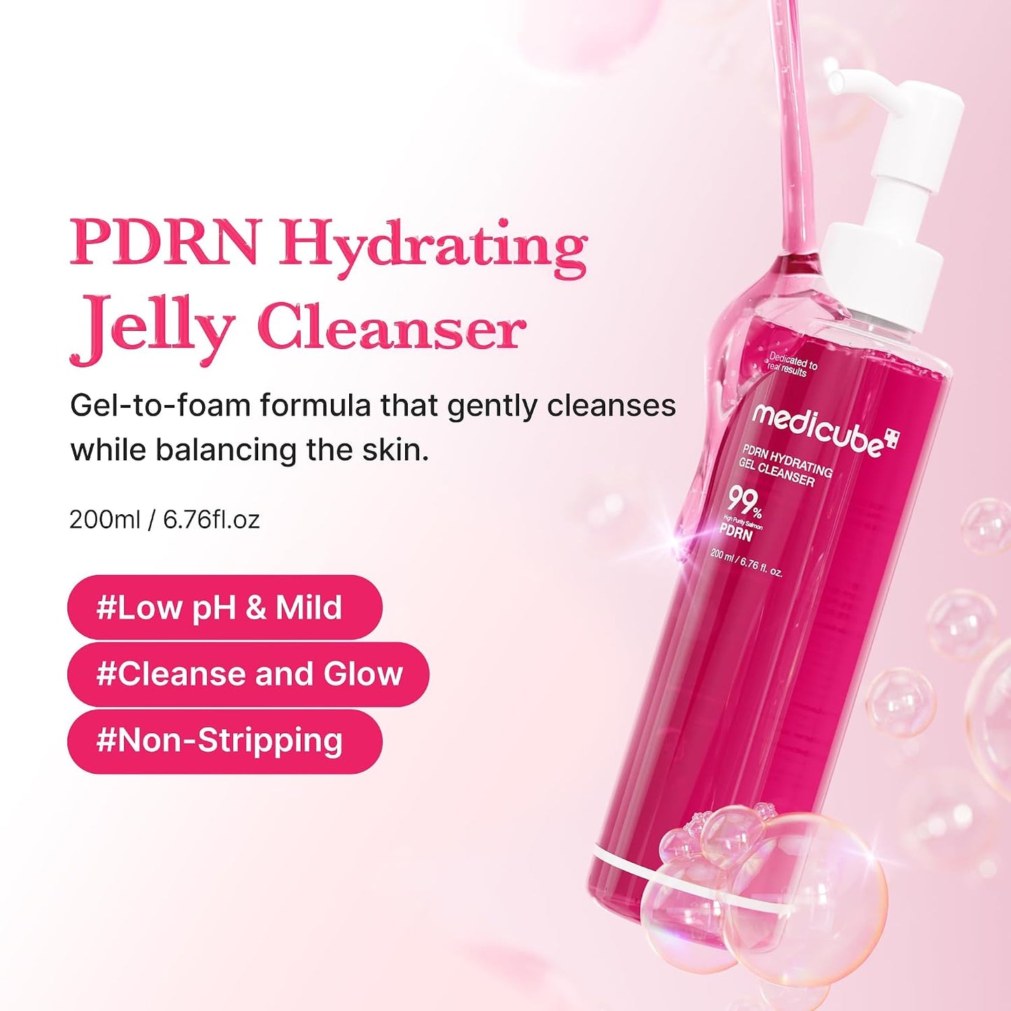 PDRN Hydrating Gel Cleanser – Ενυδατικό Gel Καθαρισμού Προσώπου με PDRN & Κολλαγόνο