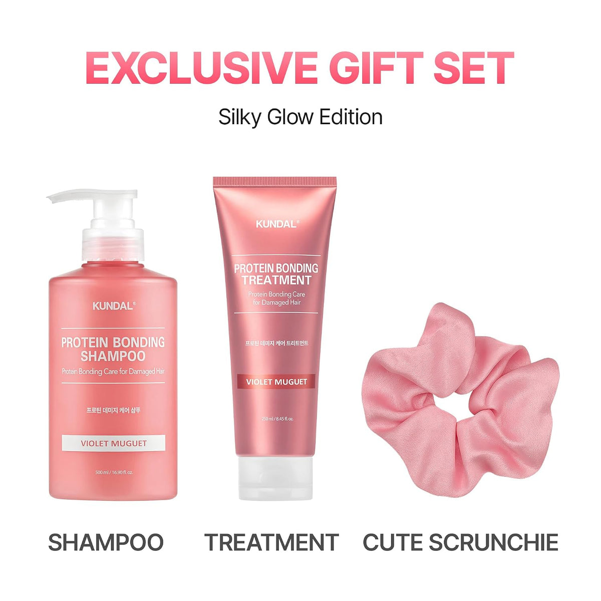 Holiday Silk Glow Edition Protein Bonding Set Violet Muguet - Σετ Περιποίησης Μαλλιών με Scrunchie