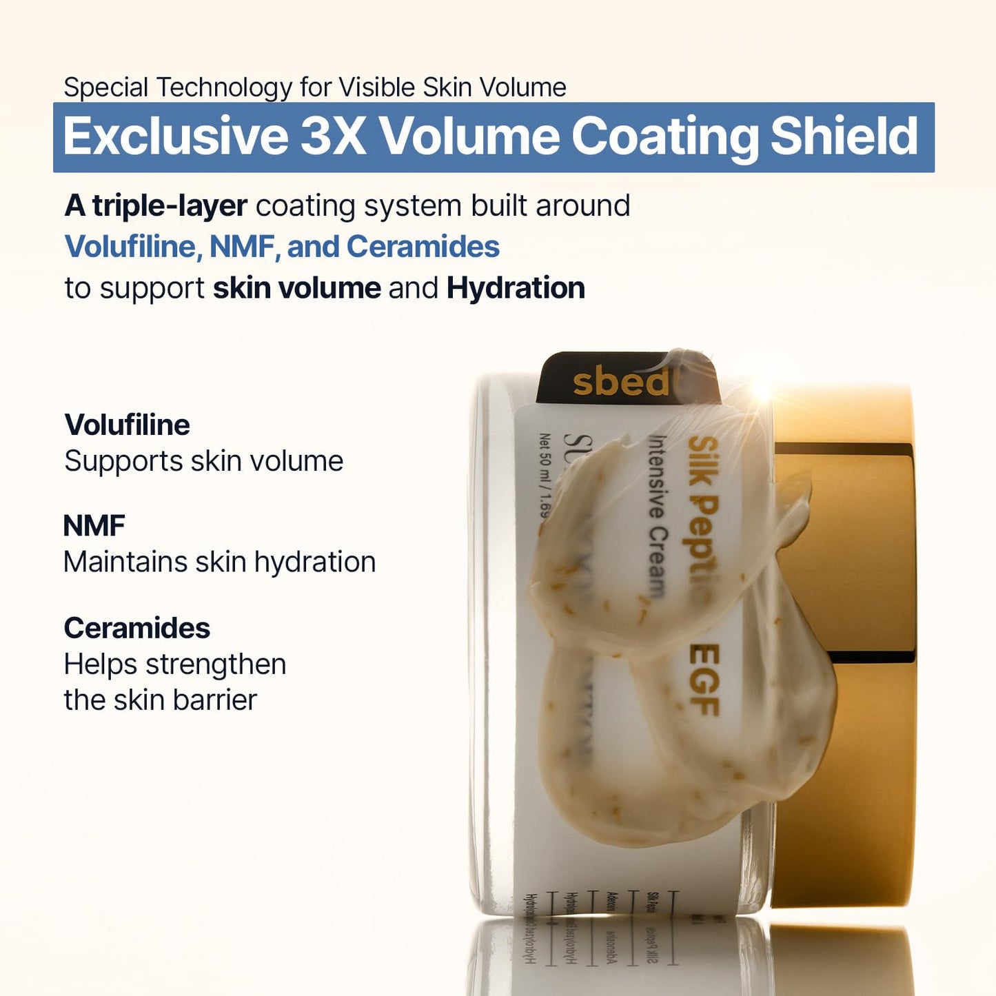 Silk Peptide EGF Intensive Cream – Συσφικτική & Αντιγηραντική Κρέμα Προσώπου με Πεπτίδια Μεταξιού & EGF