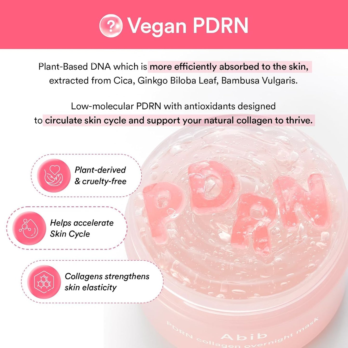 PDRN Collagen Overnight Mask Firming jelly – Συσφικτική Jelly Μάσκα Νύχτας με PDRN & Κολλαγόνο