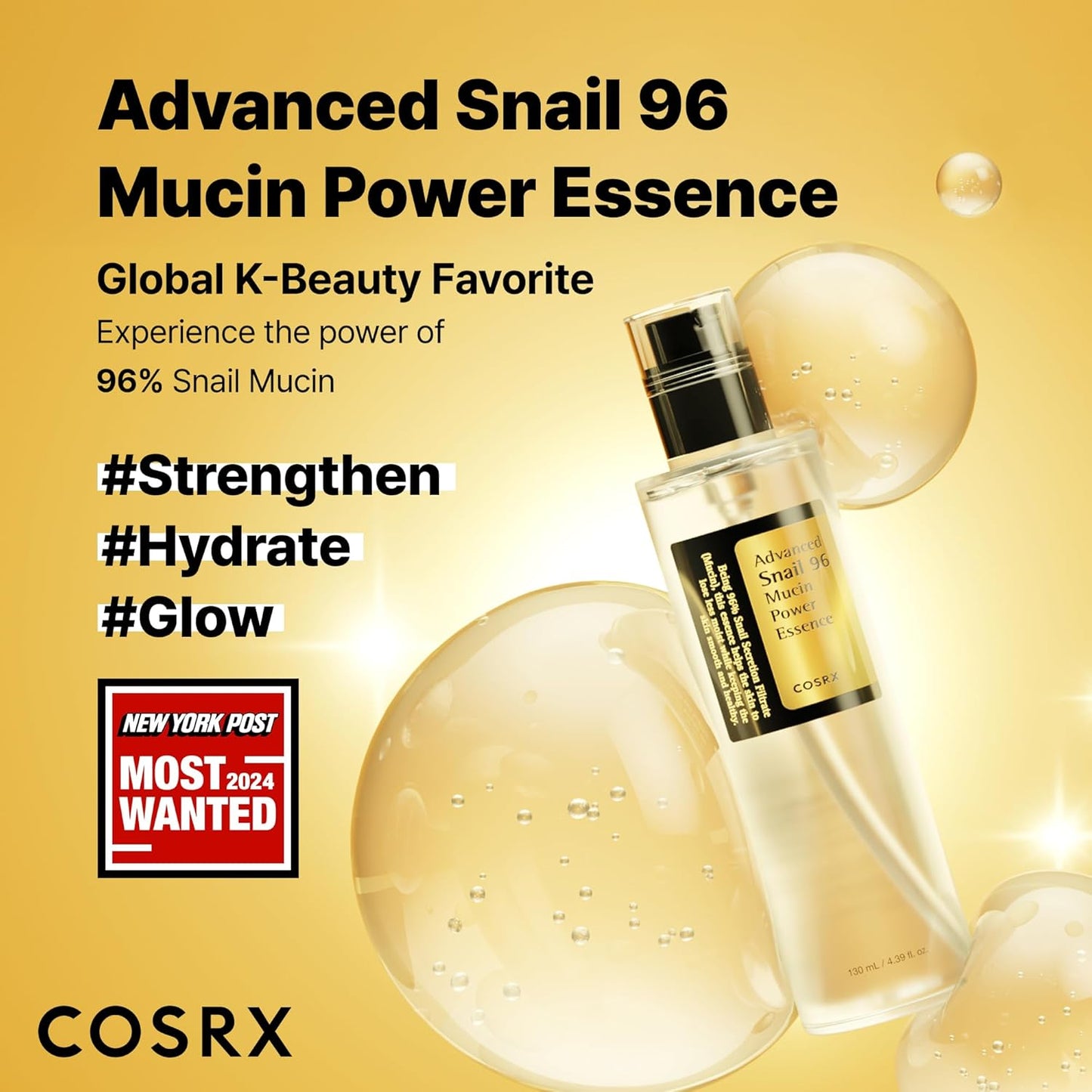Advanced Snail 96 Mucin Power Essence - Ενυδατικό essence με βλεννίνη σαλιγκαριού
