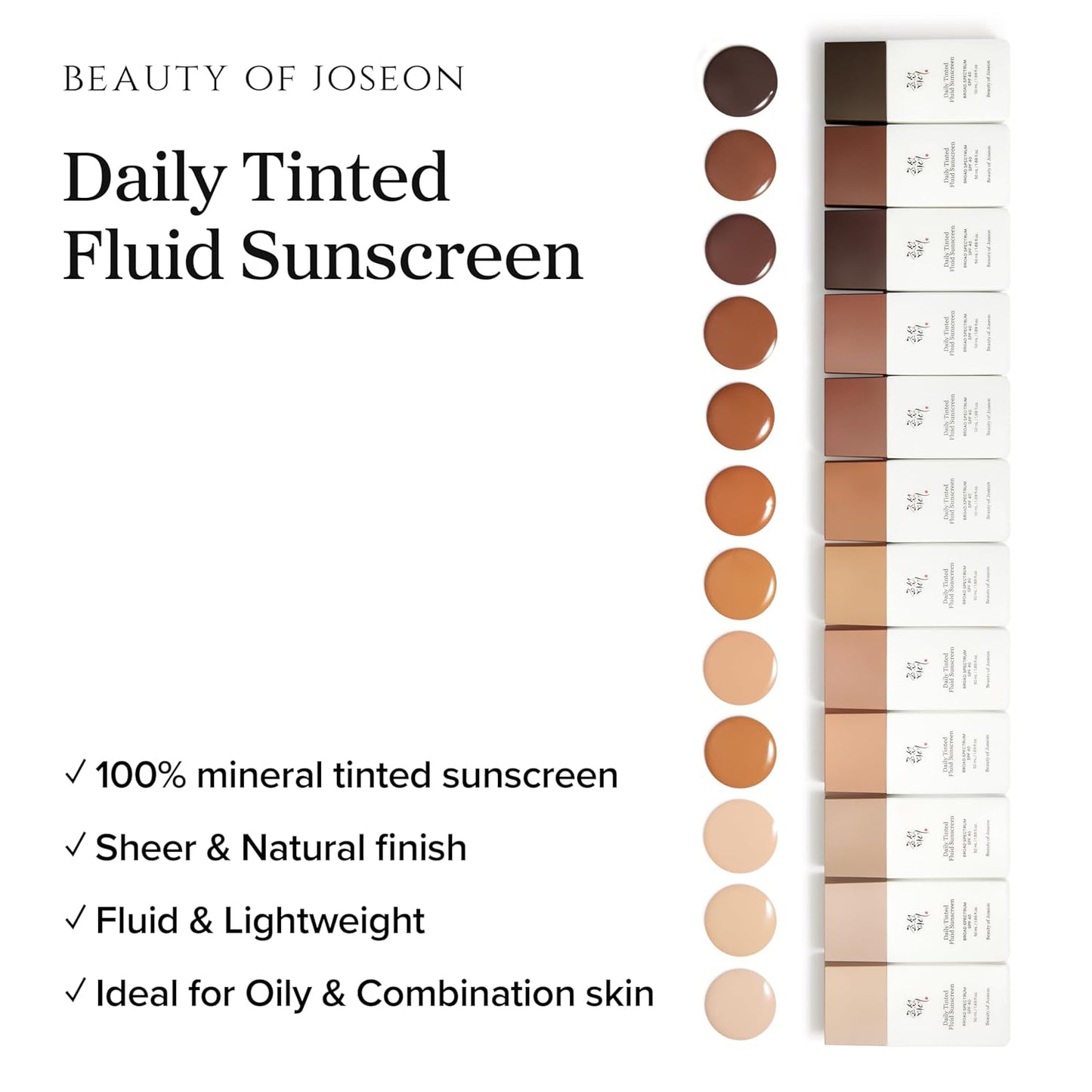 Daily Tinted Fluid Sunscreen Broad Spectrum SPF 30 PA +++ #MY220