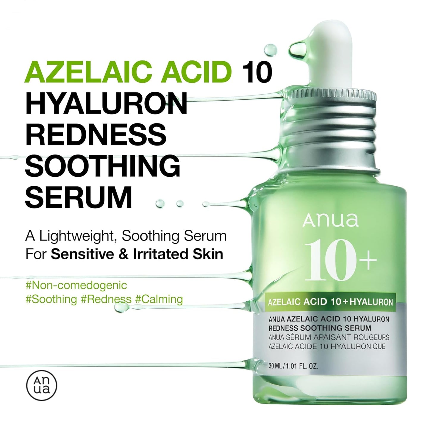 Azelaic Acid 10 Hyaluron Redness Soothing Serum - Καταπραϋντικός ορός για ερεθισμένο δέρμα