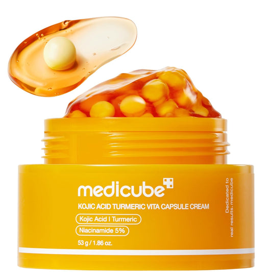 Kojic Acid Turmeric Vita Capsule Cream – Κρέμα Προσώπου με Kojic Acid, Κουρκουμά & Βιταμίνη C για Δυσχρωμίες και Λάμψη