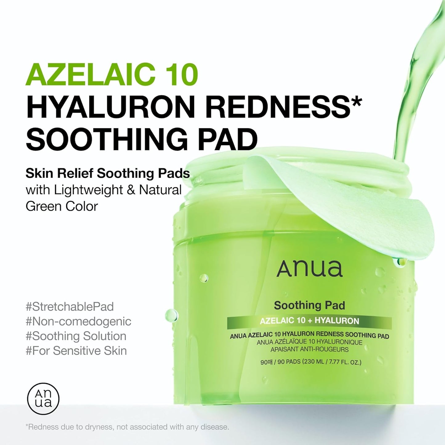 Azelaic 10 Hyaluron Redness Soothing Pad - Pads κατά της ερυθρότητας