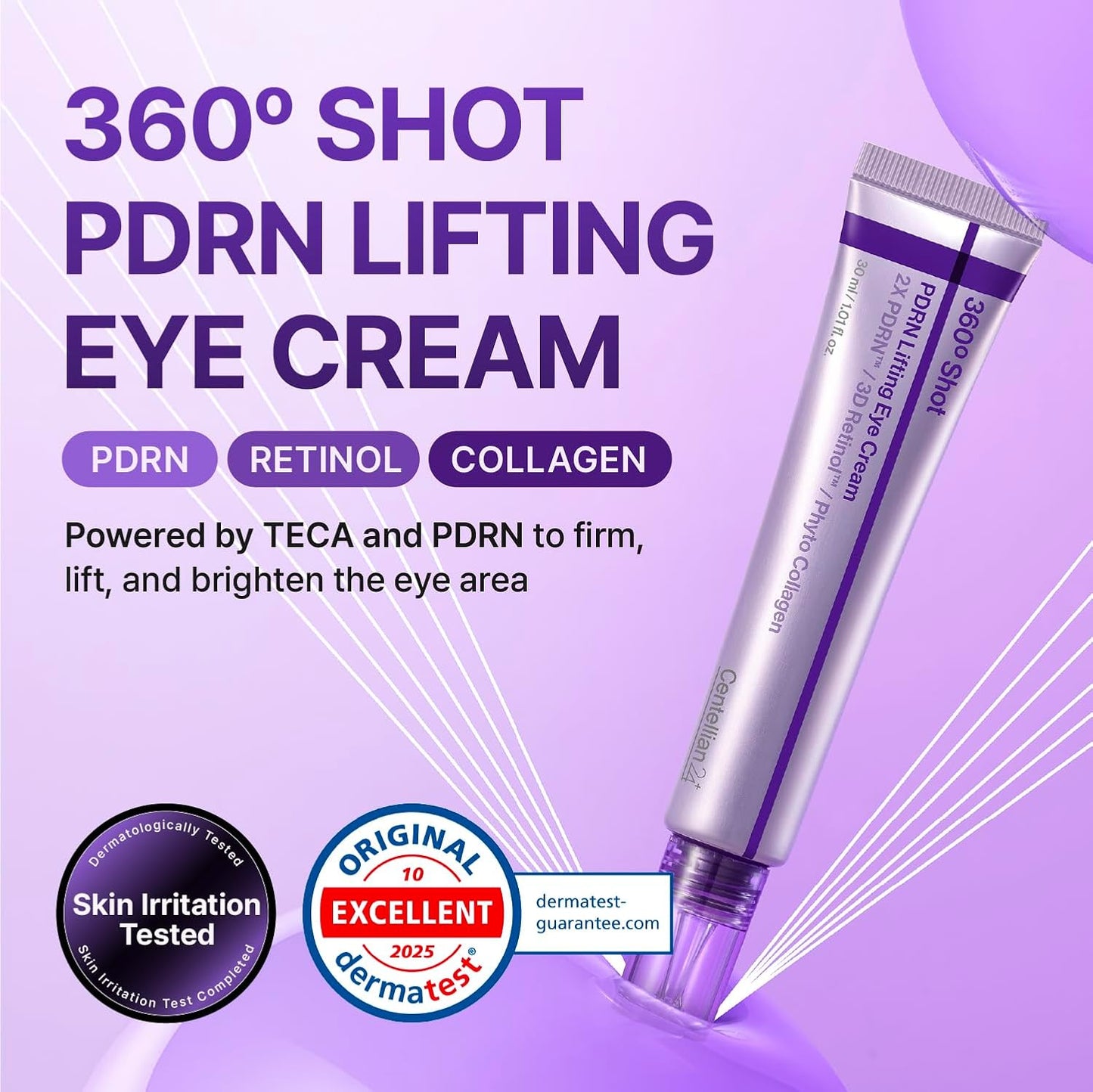 360º Shot PDRN Lifting Eye Cream – Συσφικτική Κρέμα Ματιών με PDRN, Ρετινόλη & Κολλαγόνο
