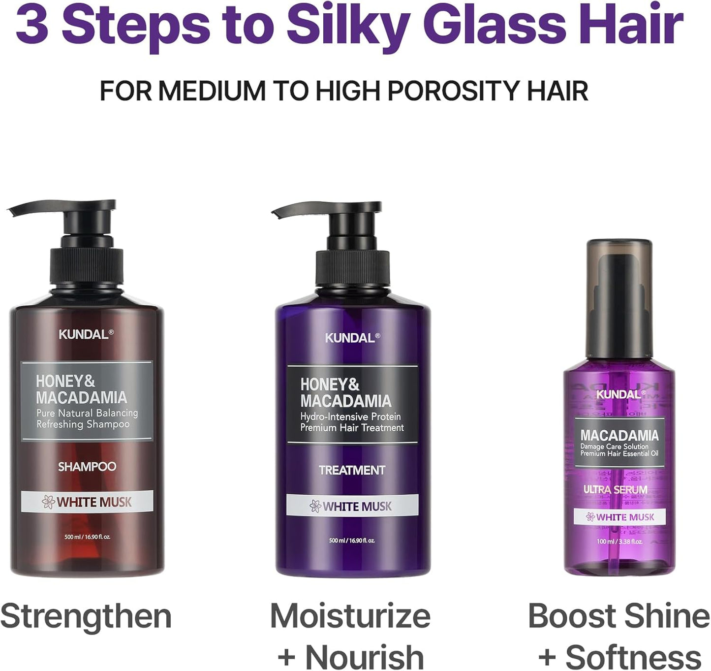 Honey & Macadamia Natural Shampoo Amber Vanilla