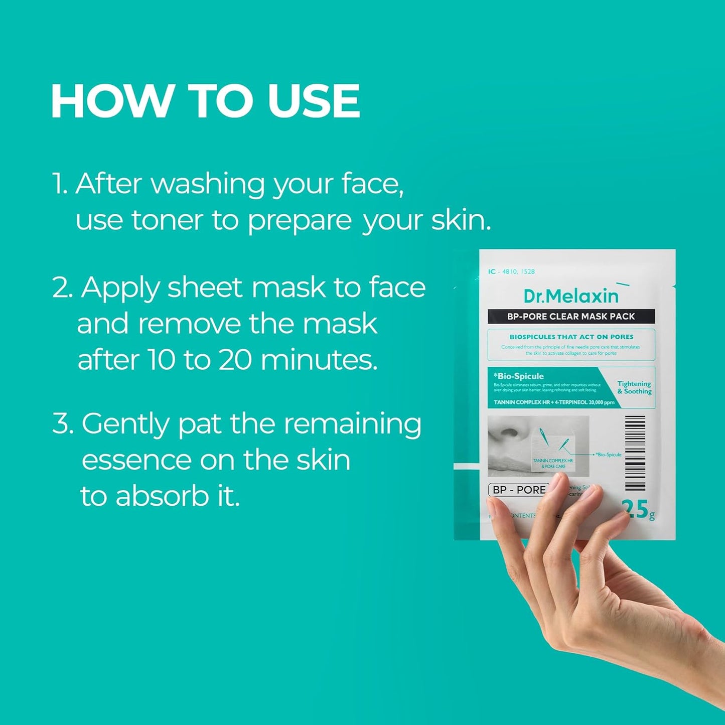 BP Pore Clear Facial Mask - Μάσκα με Μικροβελόνες & Νιασιναμίδη για βαθύ καθαρισμό