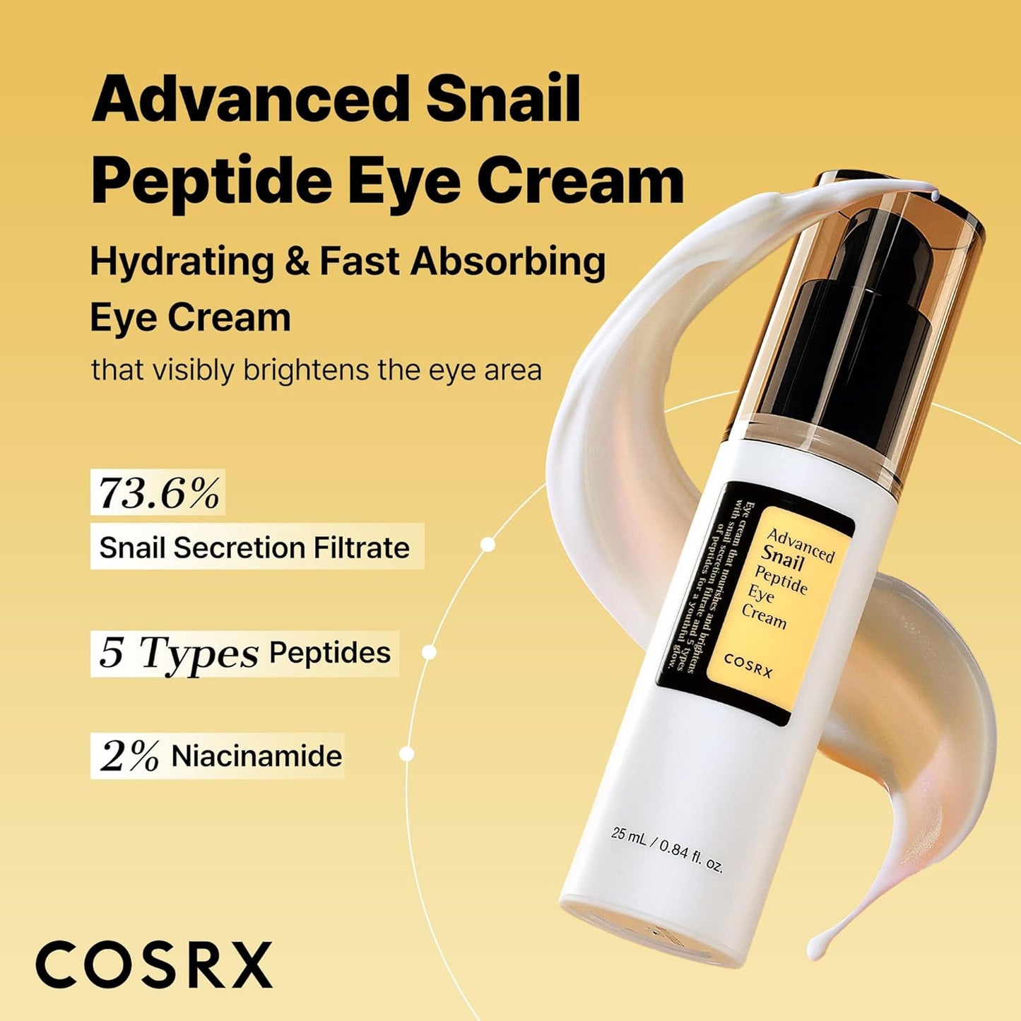 Advanced Snail Peptide Eye Cream - Κρέμα ματιών για ελαστικότητα