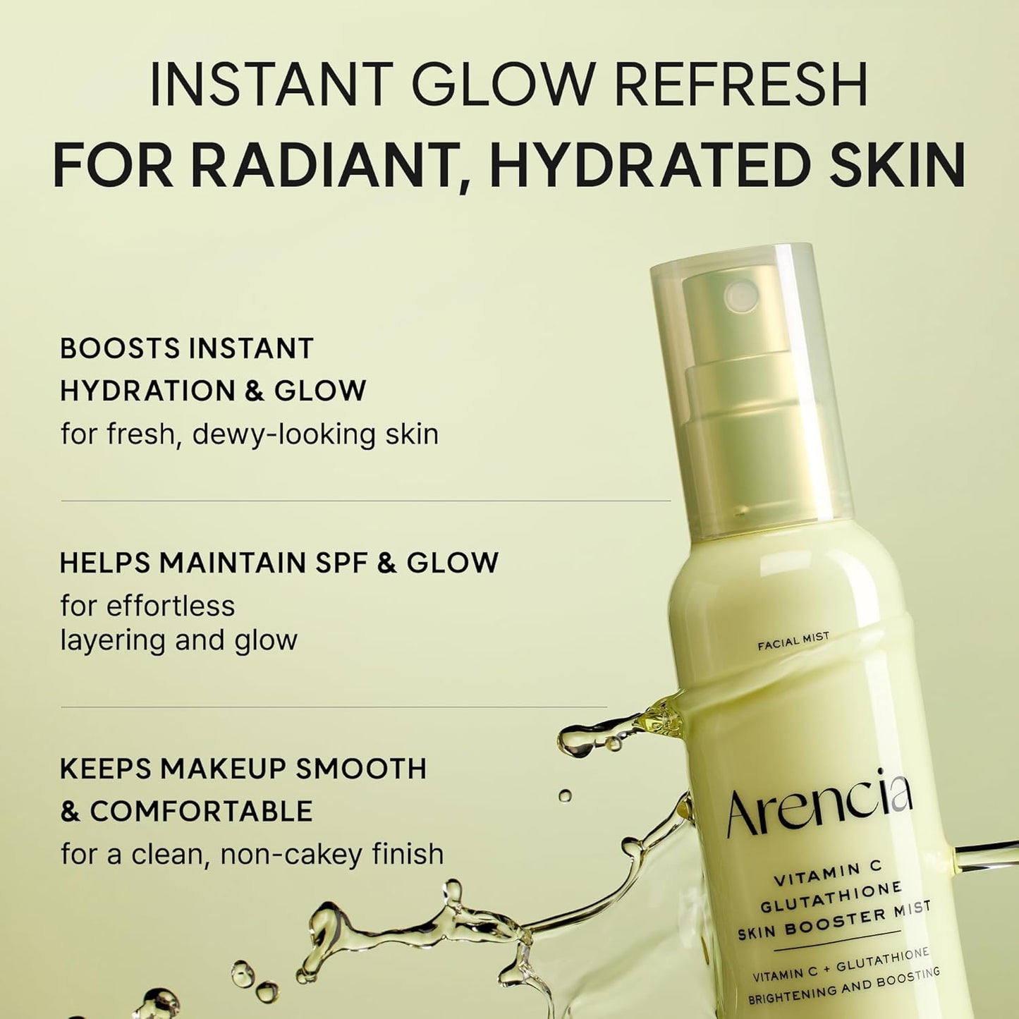 Vitamin C Glutathione Skin Booster Mist - Mist Προσώπου Λάμψης & Ενυδάτωσης με Βιταμίνη C και Γλουταθειόνη