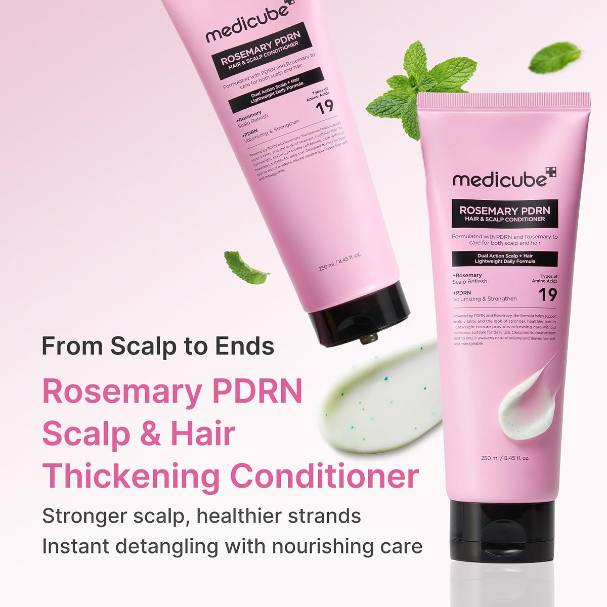 Rosemary PDRN Hair & Scalp Conditioner – Conditioner Μαλλιών & Τριχωτού για Ενυδάτωση, Δύναμη & Όγκο με Δενδρολίβανο & PDRN