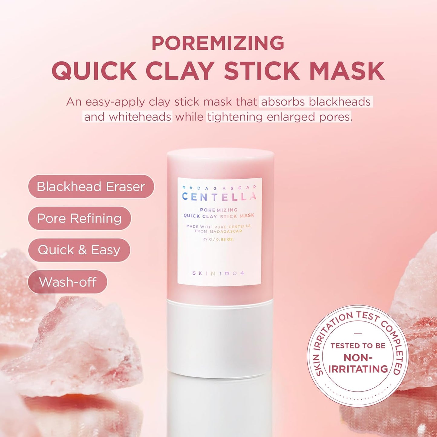 Madagascar Centella Poremizing Quick Clay Stick Mask - Μάσκα πηλού για καθαρισμό πόρων και απορρόφηση σμήγματος