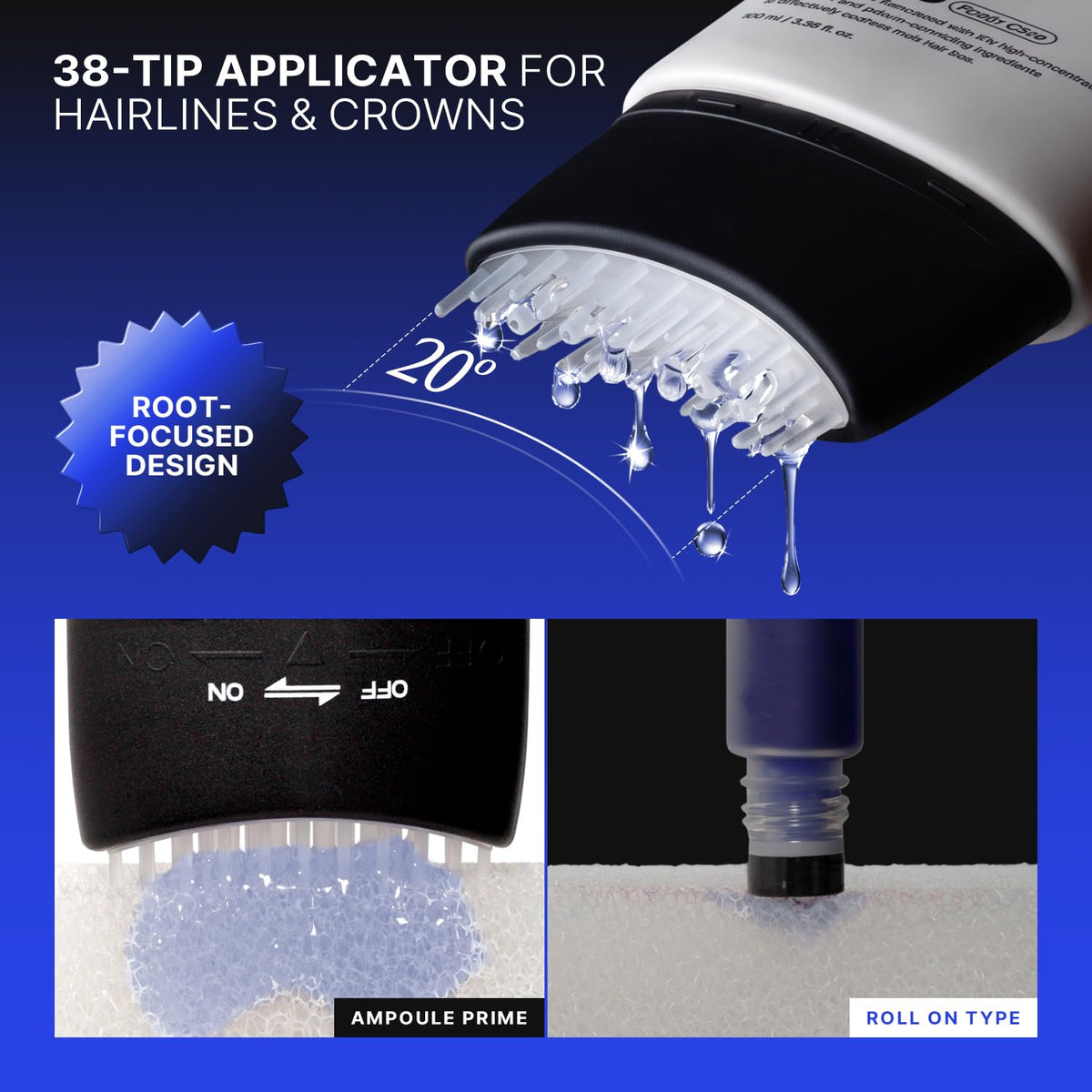GROW:TURN EXOSOME Brush Ampoule Prime – Αμπούλα Τριχωτού με Exosomes & Βουρτσάκι για Αραίωση και Ενδυνάμωση