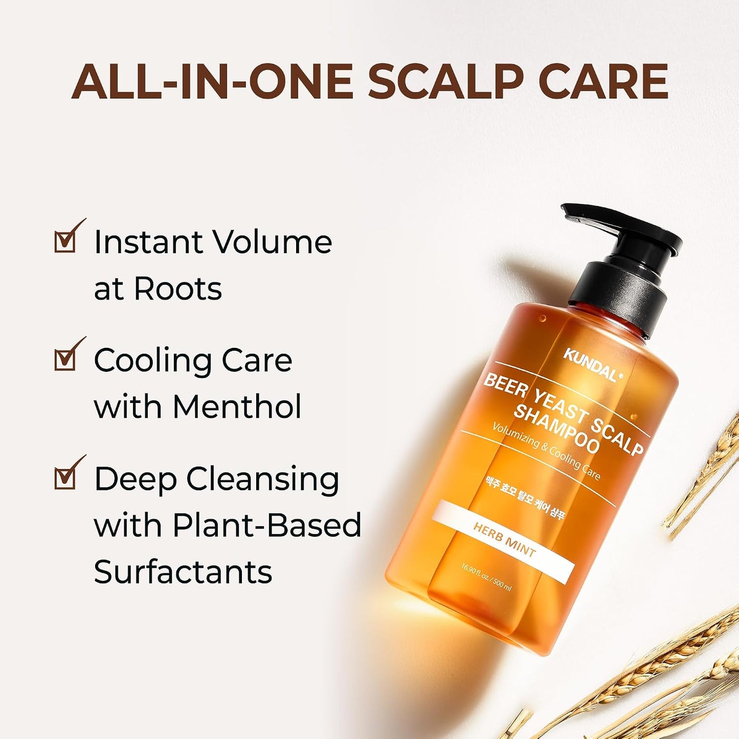 Beer Yeast Scalp Shampoo Herb Mint