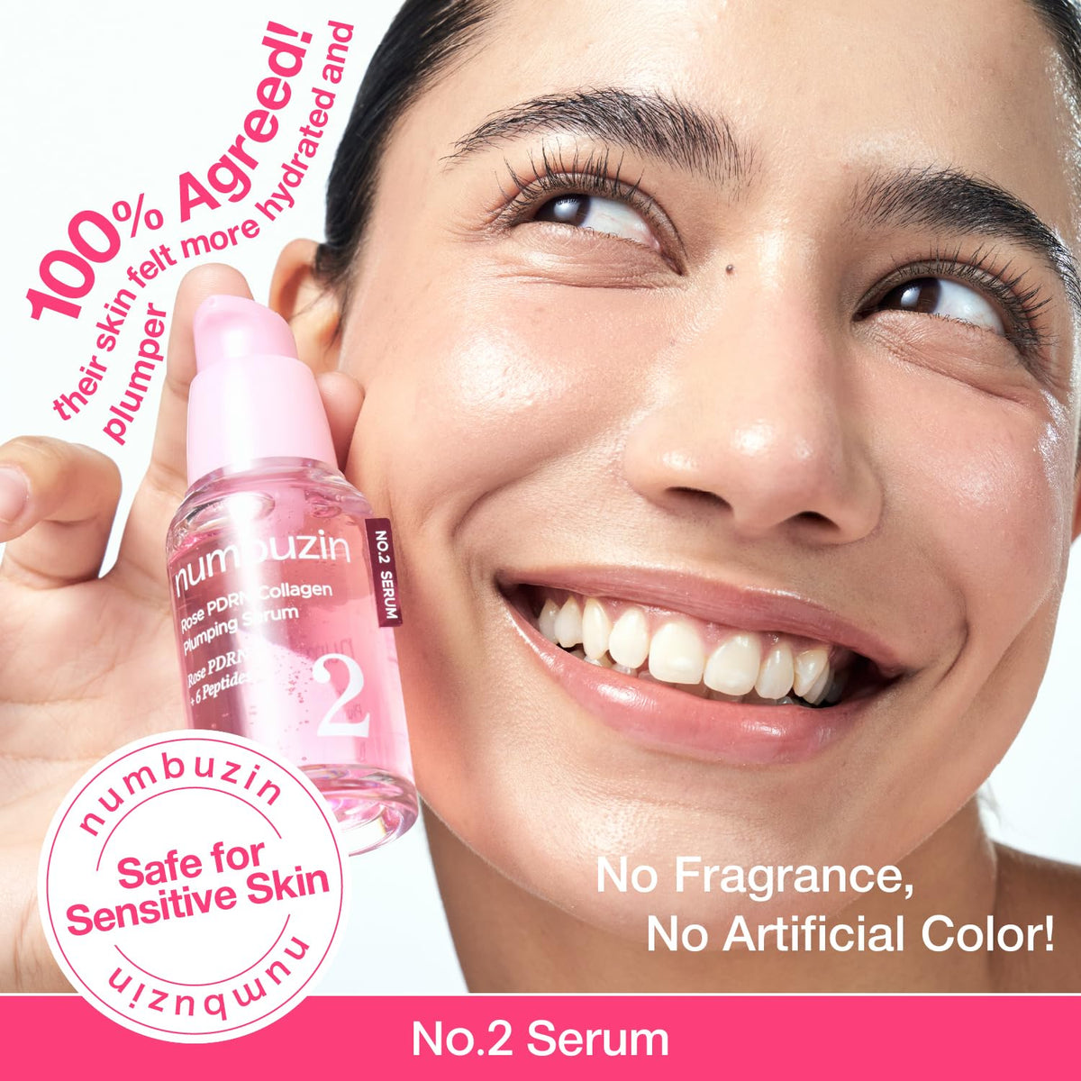 No.2 Rose PDRN Collagen Plumping Serum