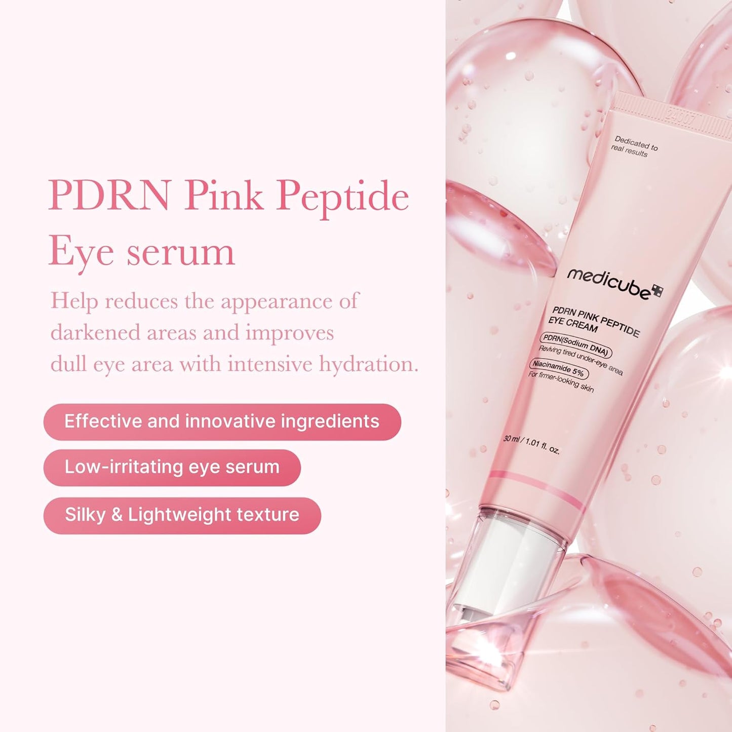 PDRN Pink Peptide Eye Cream - Κρέμα ματιών για ρυτίδες και μαύρους κύκλους