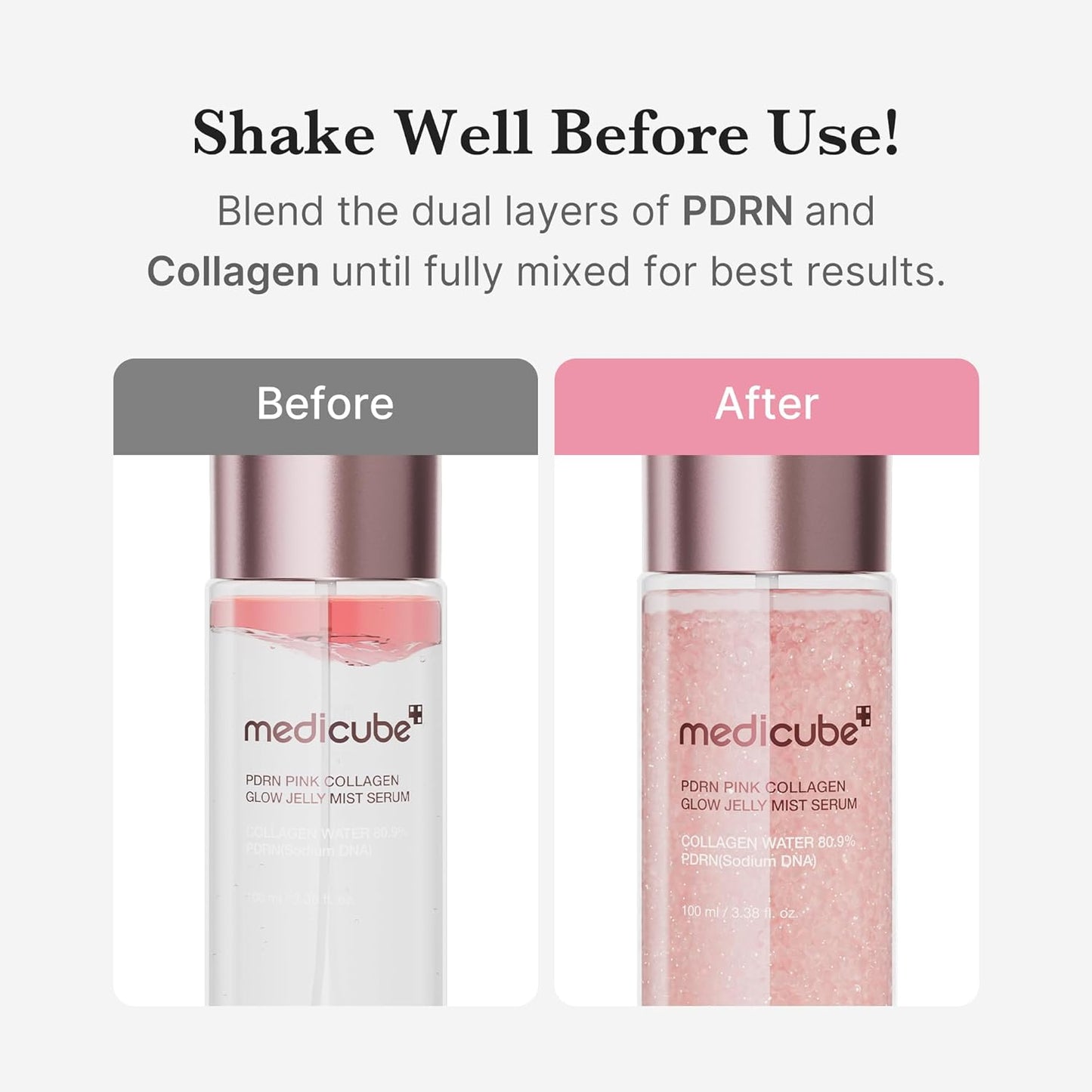 PDRN Pink Collagen Glow Jelly Mist Serum – Serum Mist Προσώπου με PDRN & Κολλαγόνο