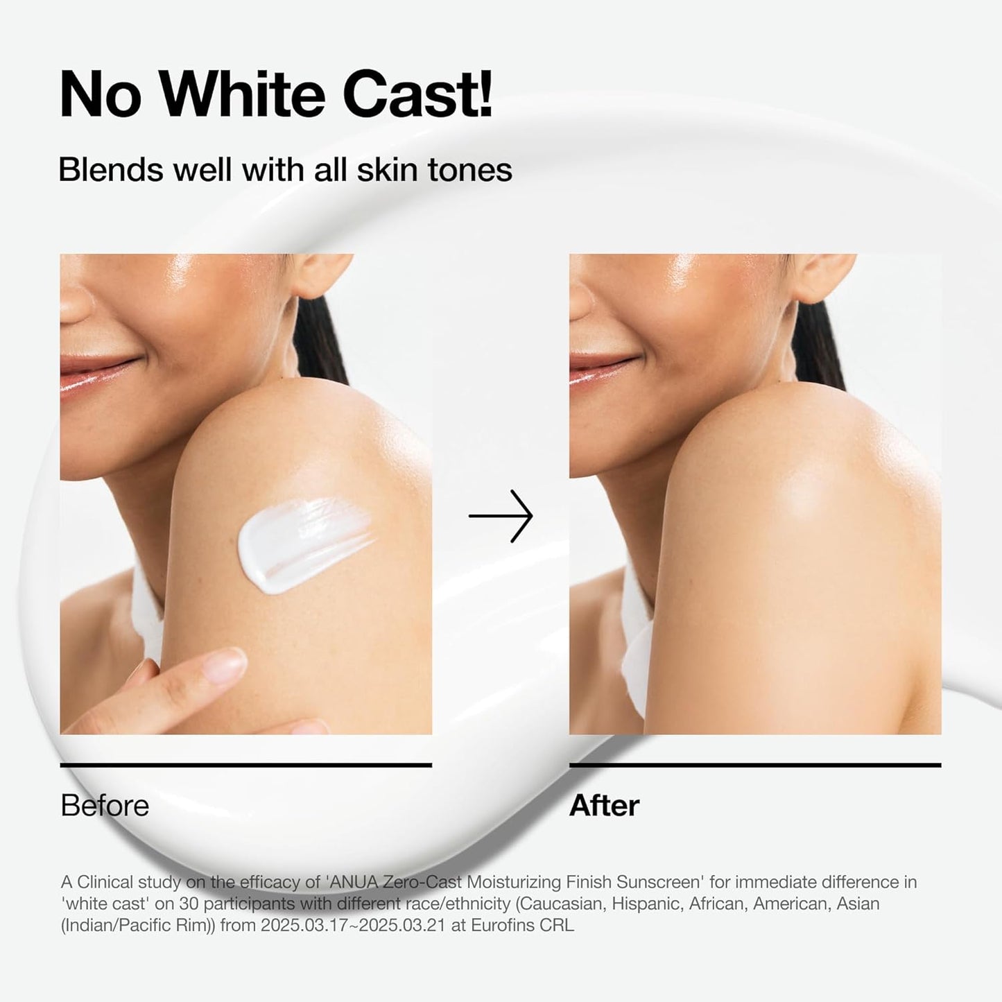 Zero-Cast Moisturizing Finish Sunscreen SPF50+ - Ενυδατικό αντηλιακό χωρίς white cast