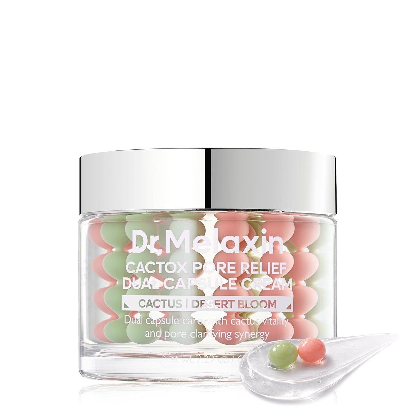 Cactox Pore Relief Dual Capsule Cream -  Κρέμα Διπλής Δράσης με Κάψουλες για Πόρους, Σύσφιξη & Ενυδάτωση