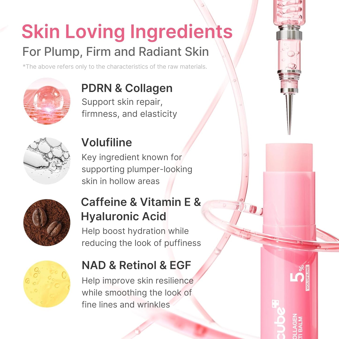 PDRN Pink Collagen Volume Multi Balm Stick - Πολυχρηστικό Balm Stick για Λάμψη, Σύσφιξη & Όγκο