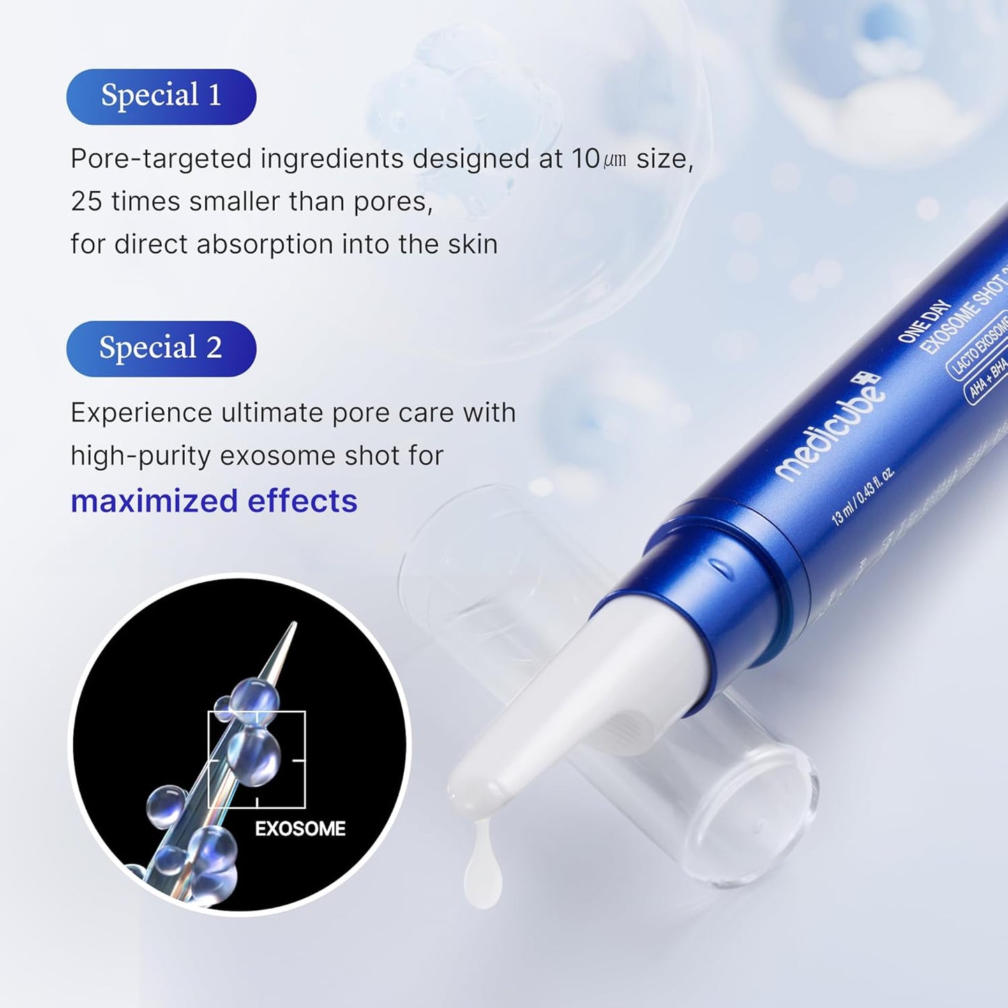 One Day Exosome Shot Pore Serum 25000 - Ορός micro-needling για λεία υφή & φωτεινό δέρμα