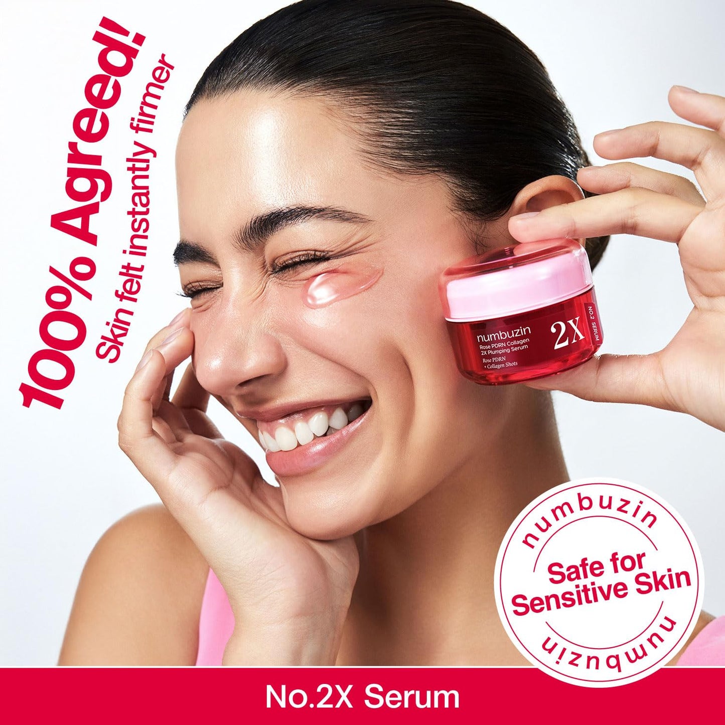 No.2 Rose PDRN Collagen 2X Plumping Serum – Ορός Προσώπου με Rose PDRN, Κολλαγόνο & Πεπτίδια για Σύσφιξη και Όγκο