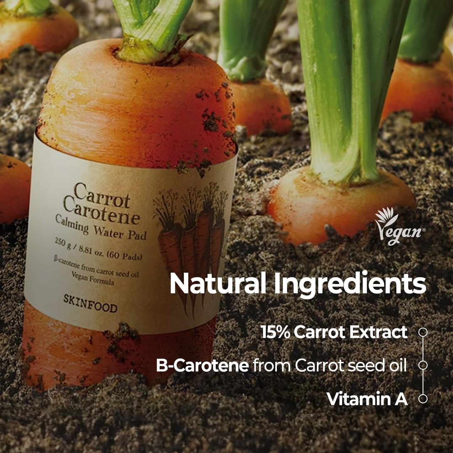 Carrot Carotene Calming Water Pad - Αντιοξειδωτικά επιθέματα με εκχύλισμα ρίζας καρότου