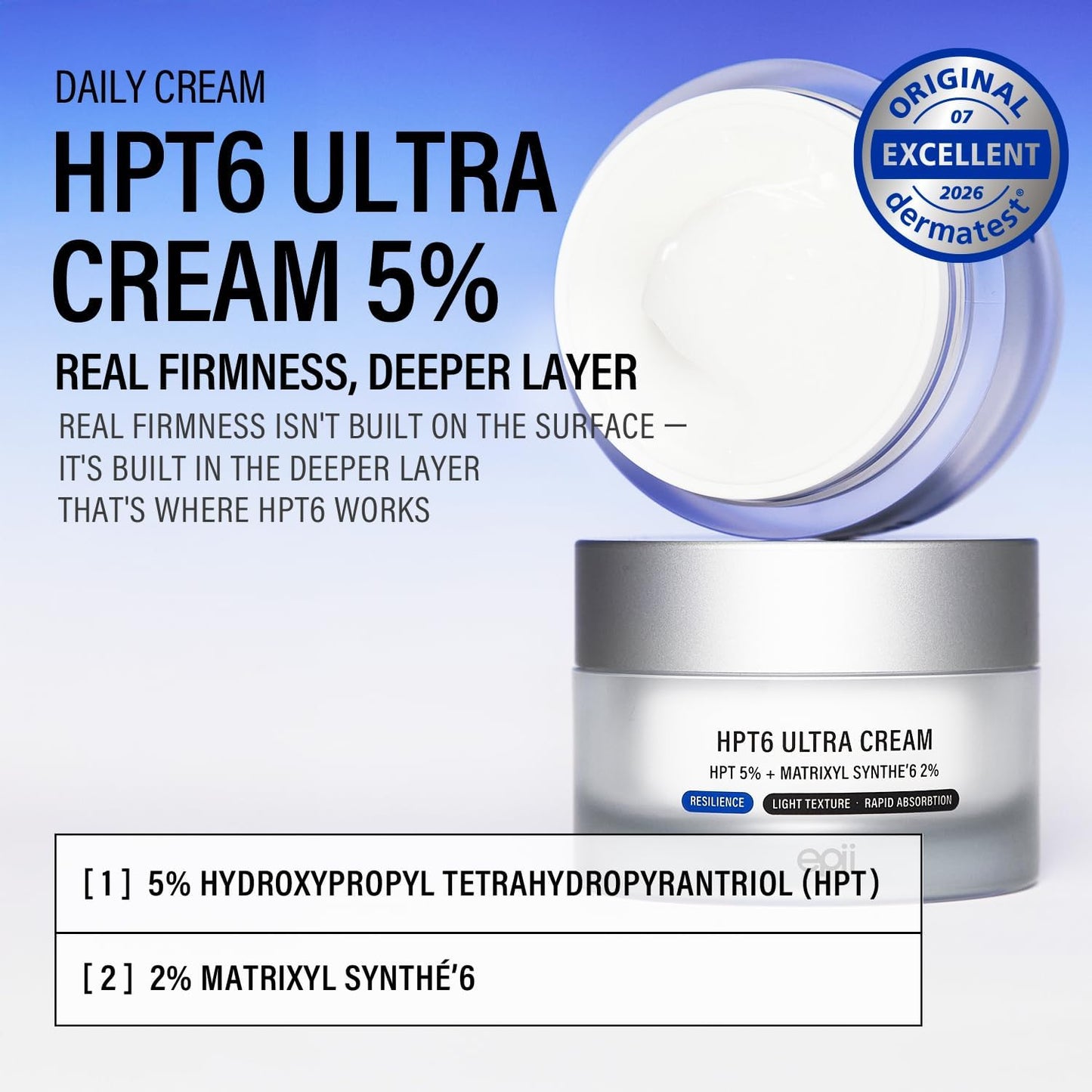 HPT6 Ultra Cream 5% – Συσφικτική & Plumping Κρέμα με 5% HPT και 2% Matrixyl Synthé’6 για Ρυτίδες & Ελαστικότητα