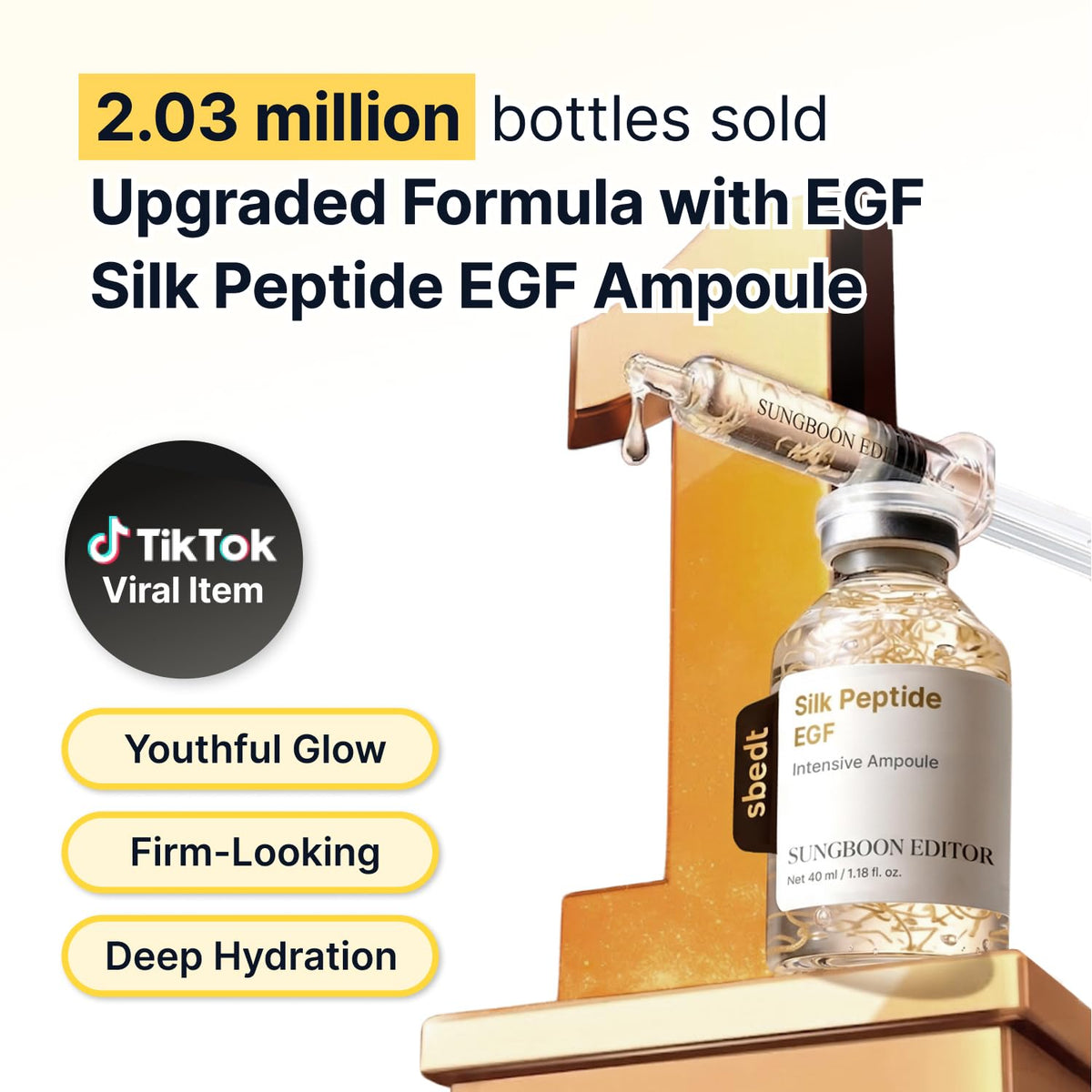 Silk Peptide EGF Intensive Ampoule - Εντατικός Αντιγηραντικός Ορός Προσώπου με Πεπτίδια Μεταξιού, EGF & Κολλαγόνο