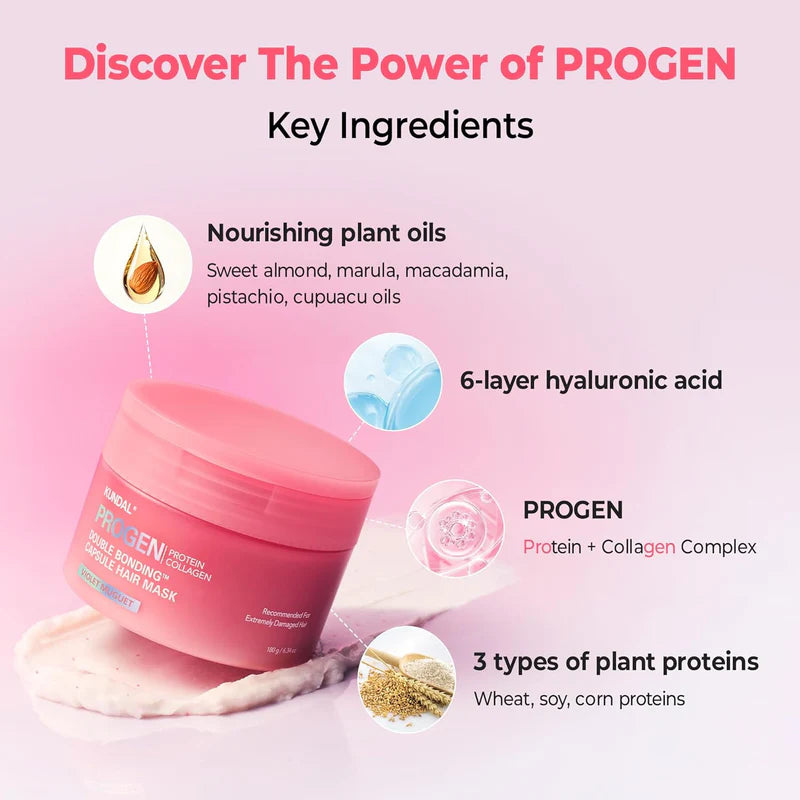 Progen Double Bonding Capsule Hair Mask Violet Muguet