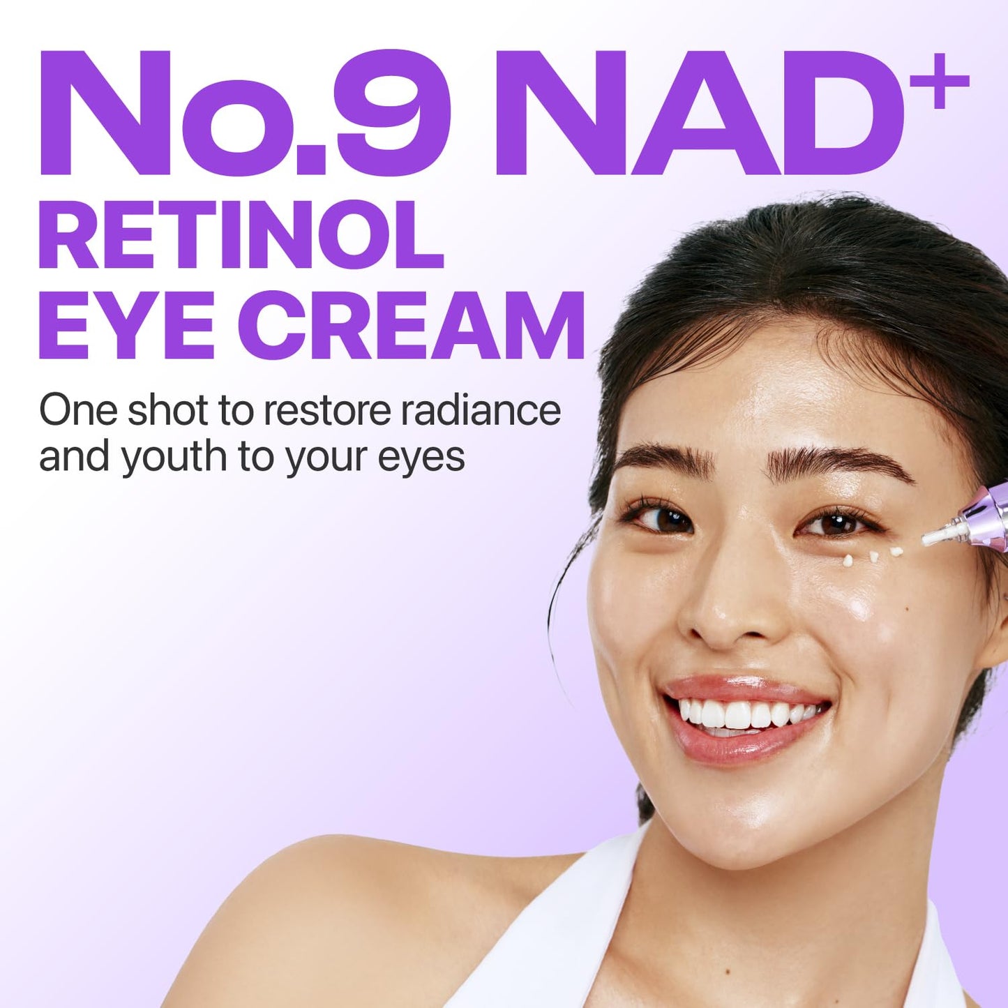 No.9 NAD Retinol Volumetox Eye Cream - Συσφιγκτική Κρέμα Ματιών με NAD+ & Ρετινόλη για Λεία, Ξεκούραστη Όψη