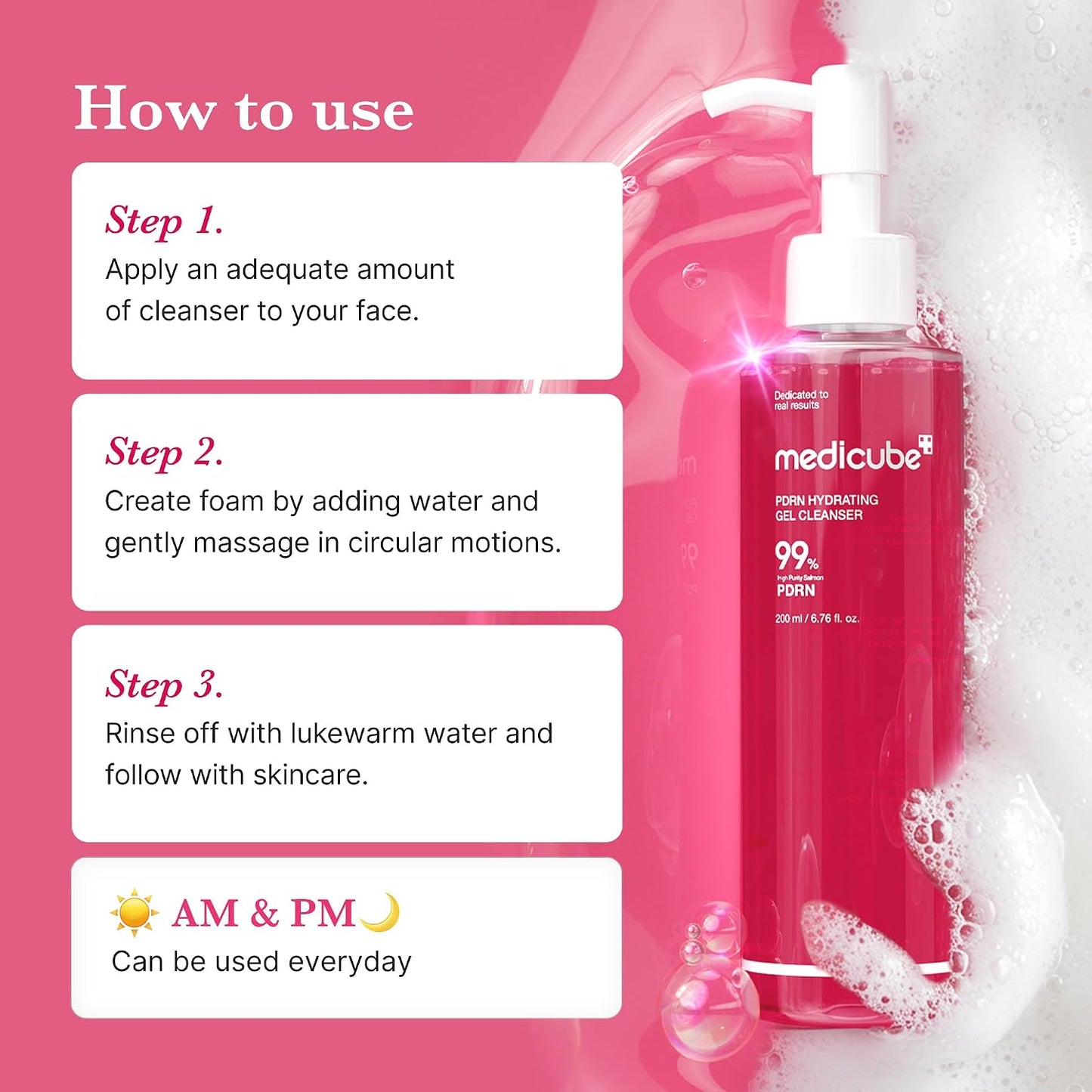 PDRN Hydrating Gel Cleanser – Ενυδατικό Gel Καθαρισμού Προσώπου με PDRN & Κολλαγόνο