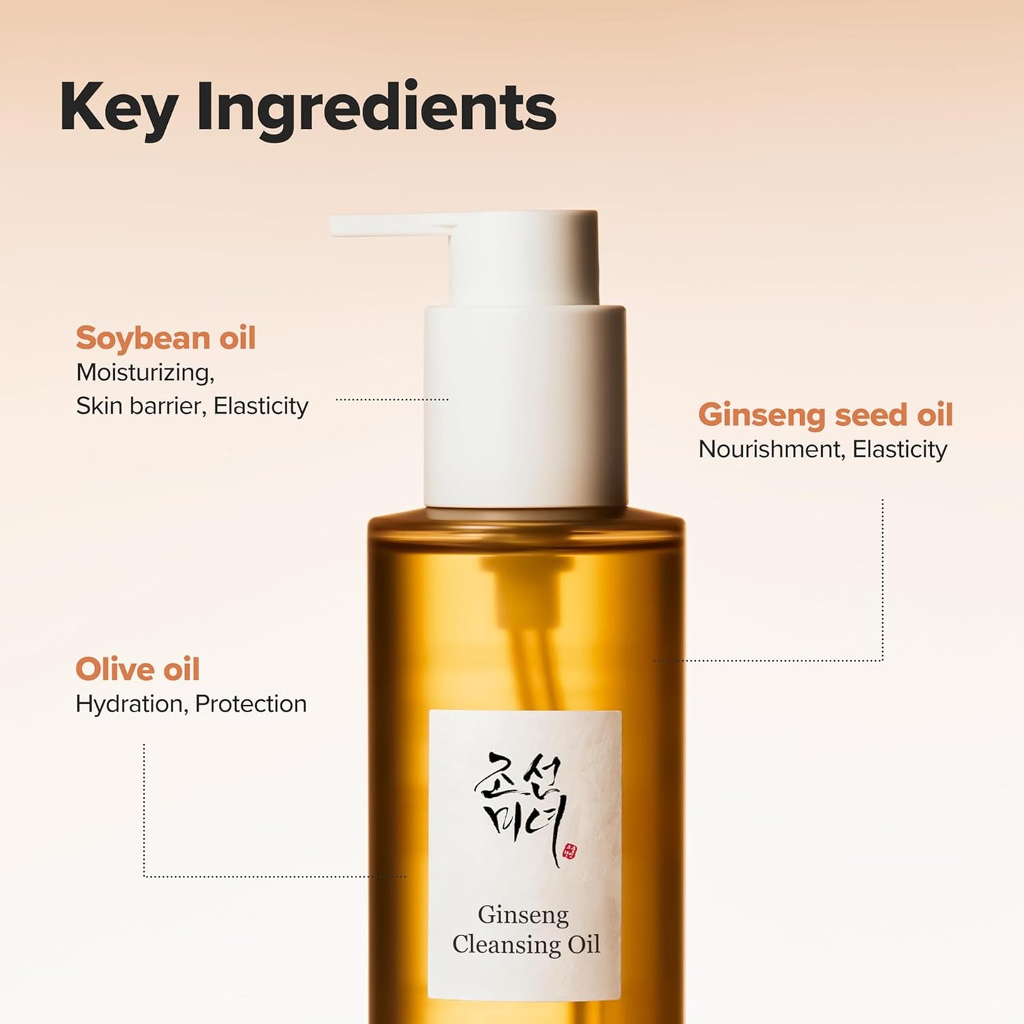 Ginseng Cleansing Oil - Έλαιο καθαρισμού με έλαιο σόγιας και ginseng