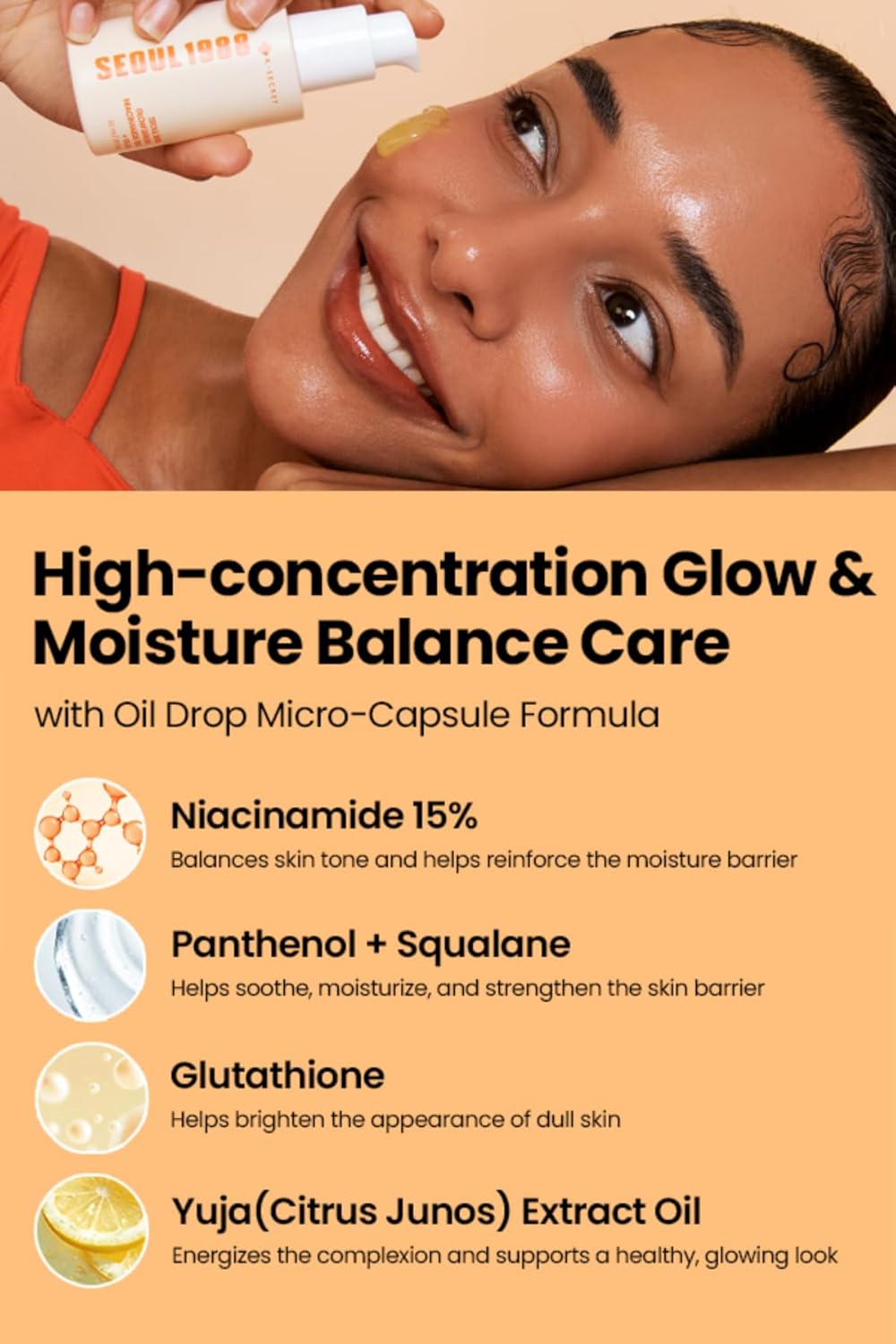 SEOUL 1988 Glow Serum : Niacinamide 15% + Yuja