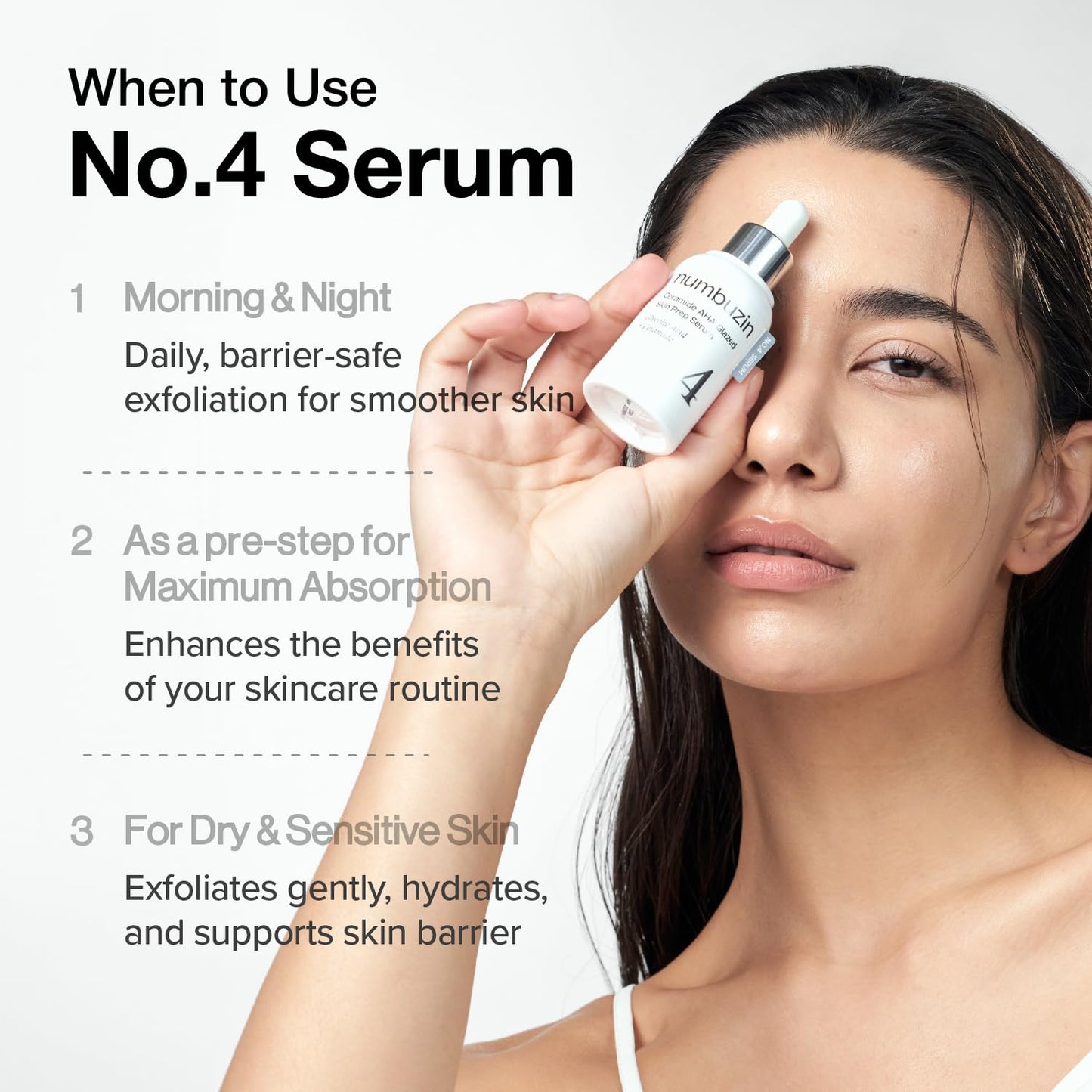 No.4 Ceramide AHA Glazed Skin Prep Serum – Ορός Προσώπου με AHA, PHA & Κεραμίδια για Λεία Υφή και Glass Skin