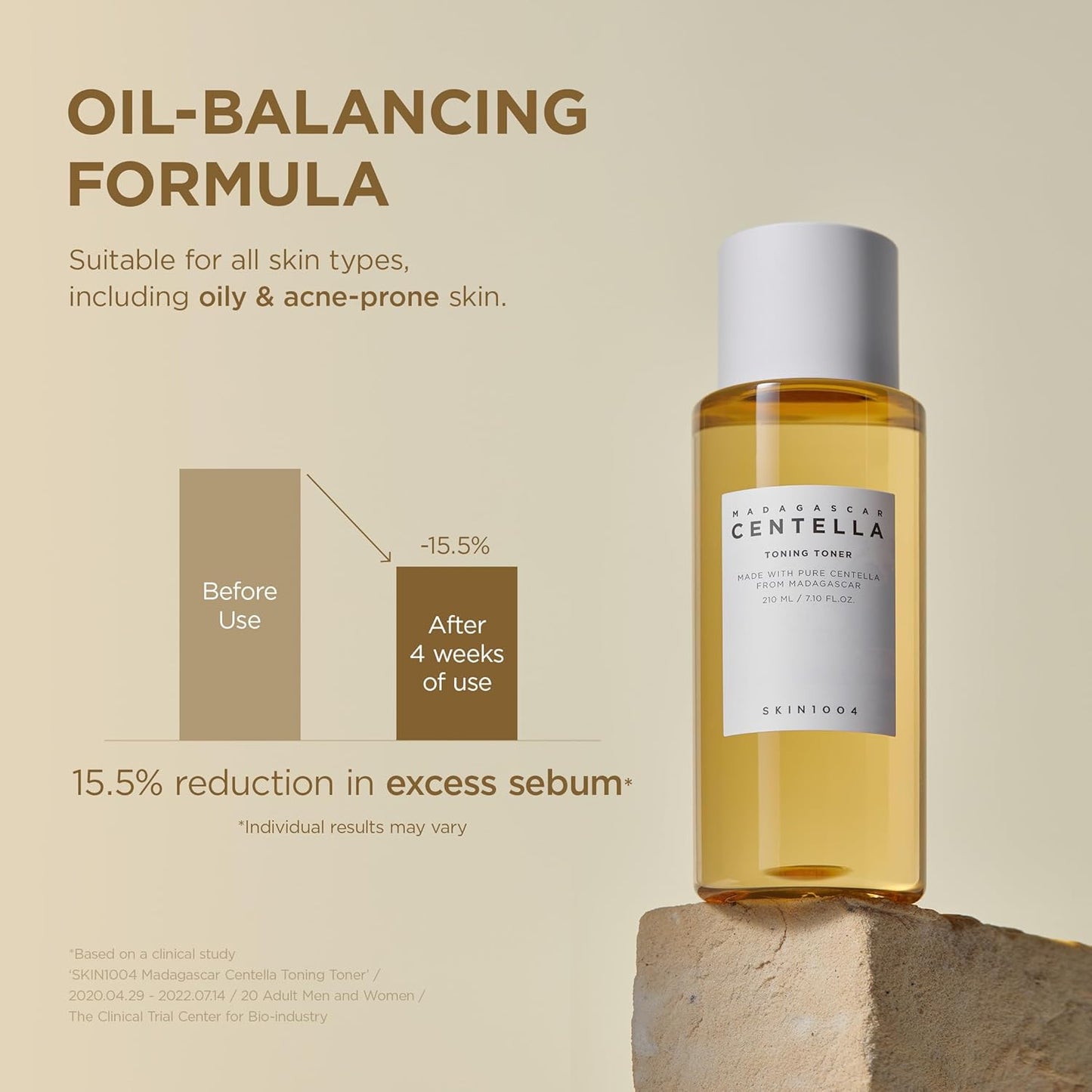 Madagascar Centella Toning Toner - Τόνερ ενυδάτωσης και ήπιας απολέπισης