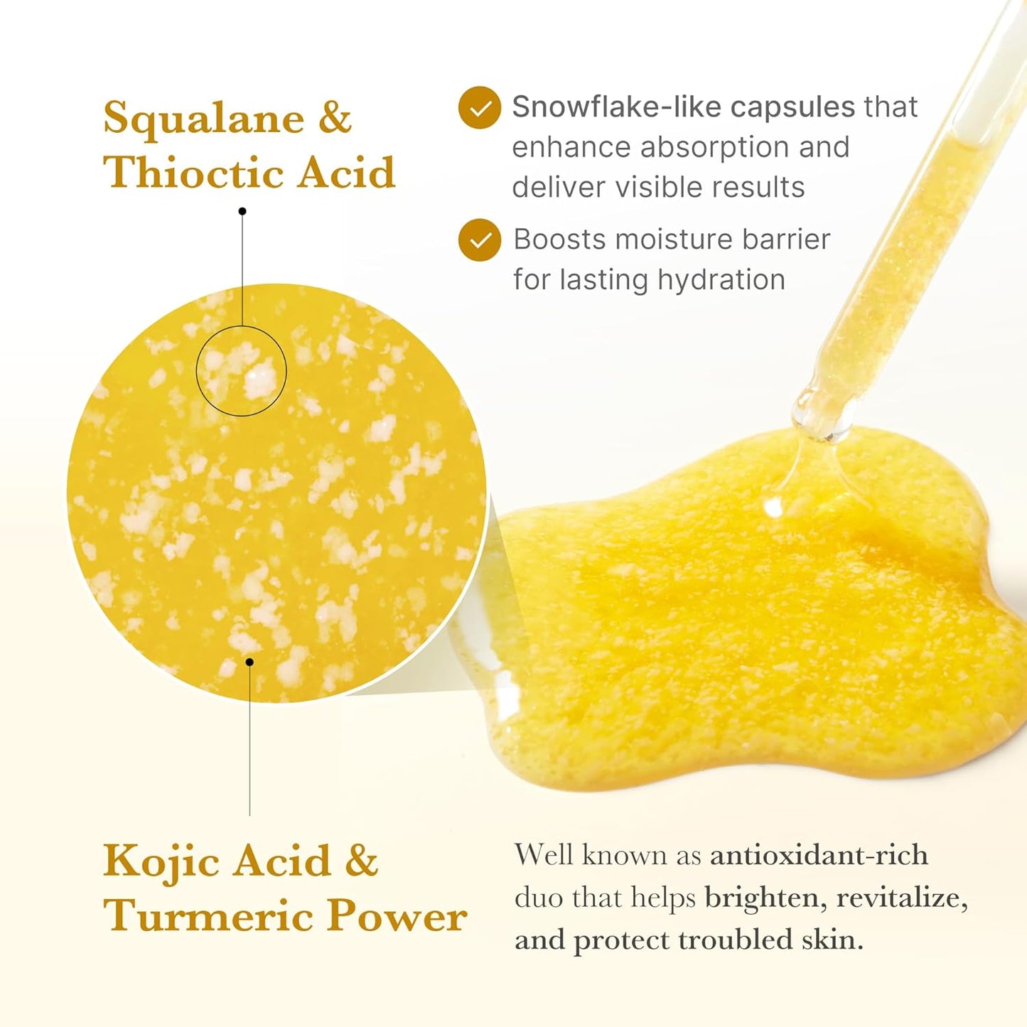 Kojic Acid Turmeric Niacinamide Serum - Ορός Προσώπου για Λάμψη, Ομοιόμορφο Τόνο και Ενυδάτωση