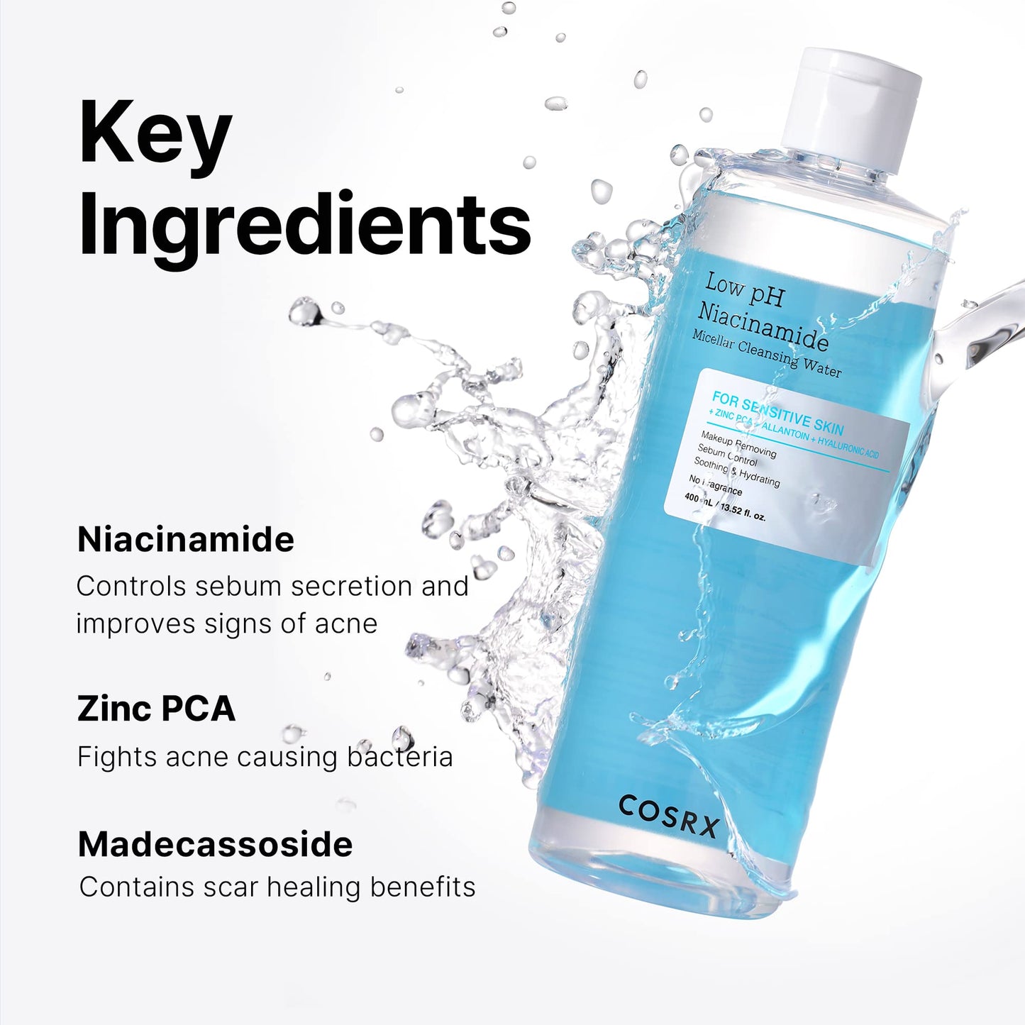 Low pH Niacinamide Micellar Cleansing water