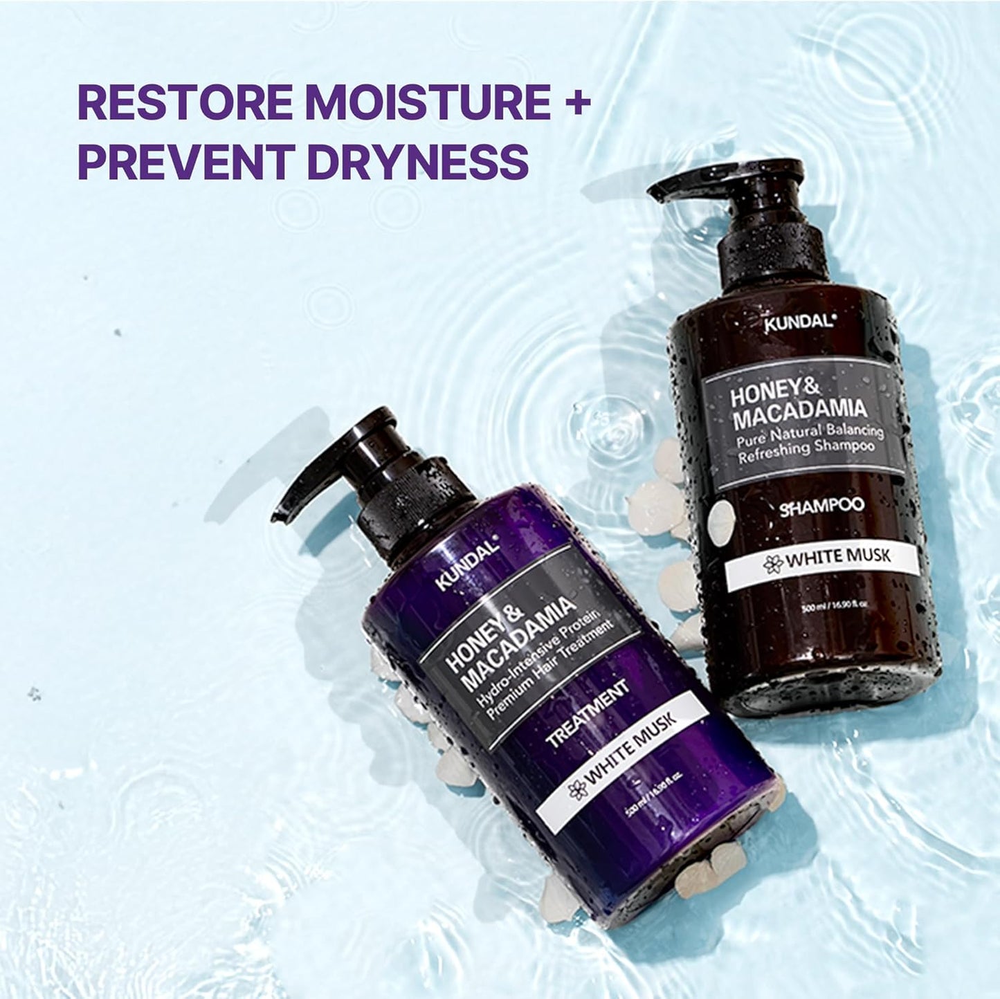 Honey & Macadamia Natural Shampoo Amber Vanilla