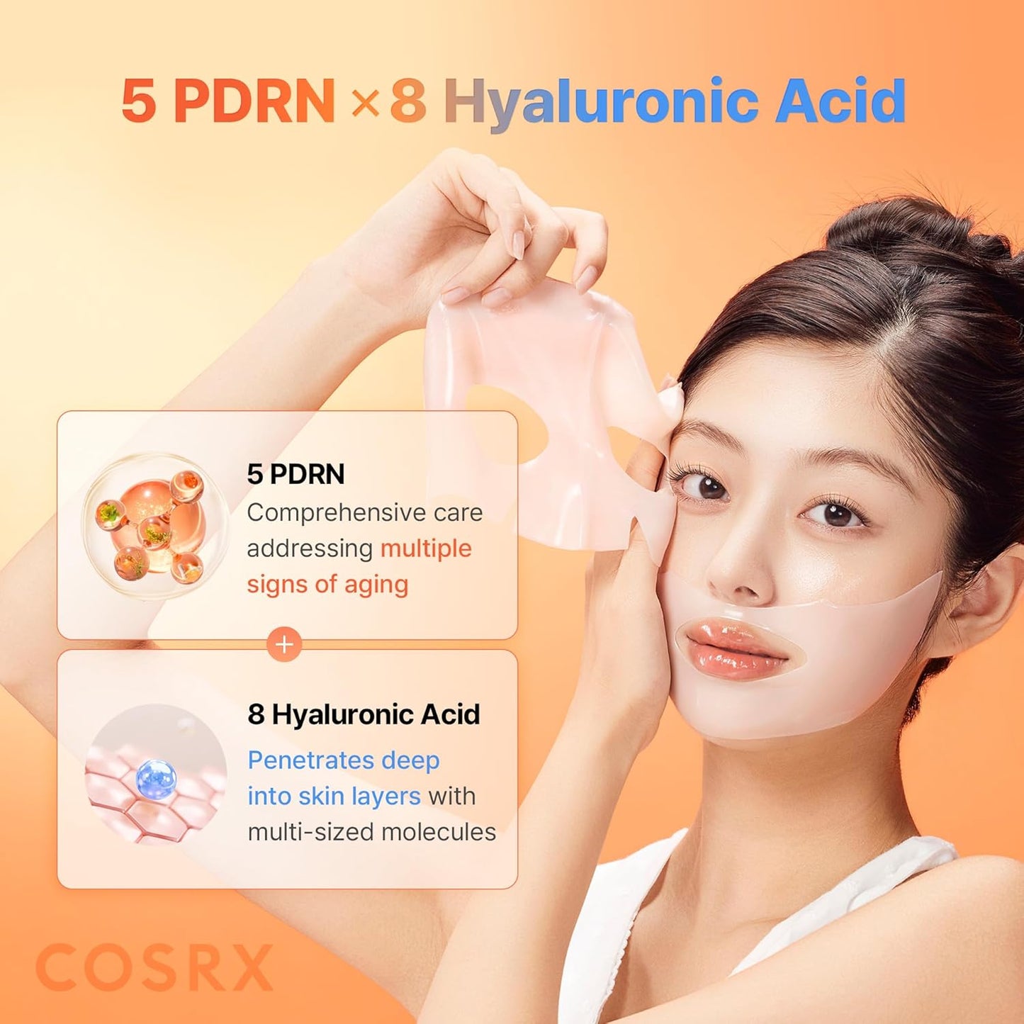 5 PDRN Hyaluronic Acid Vital Hydrating Hydrogel Mask